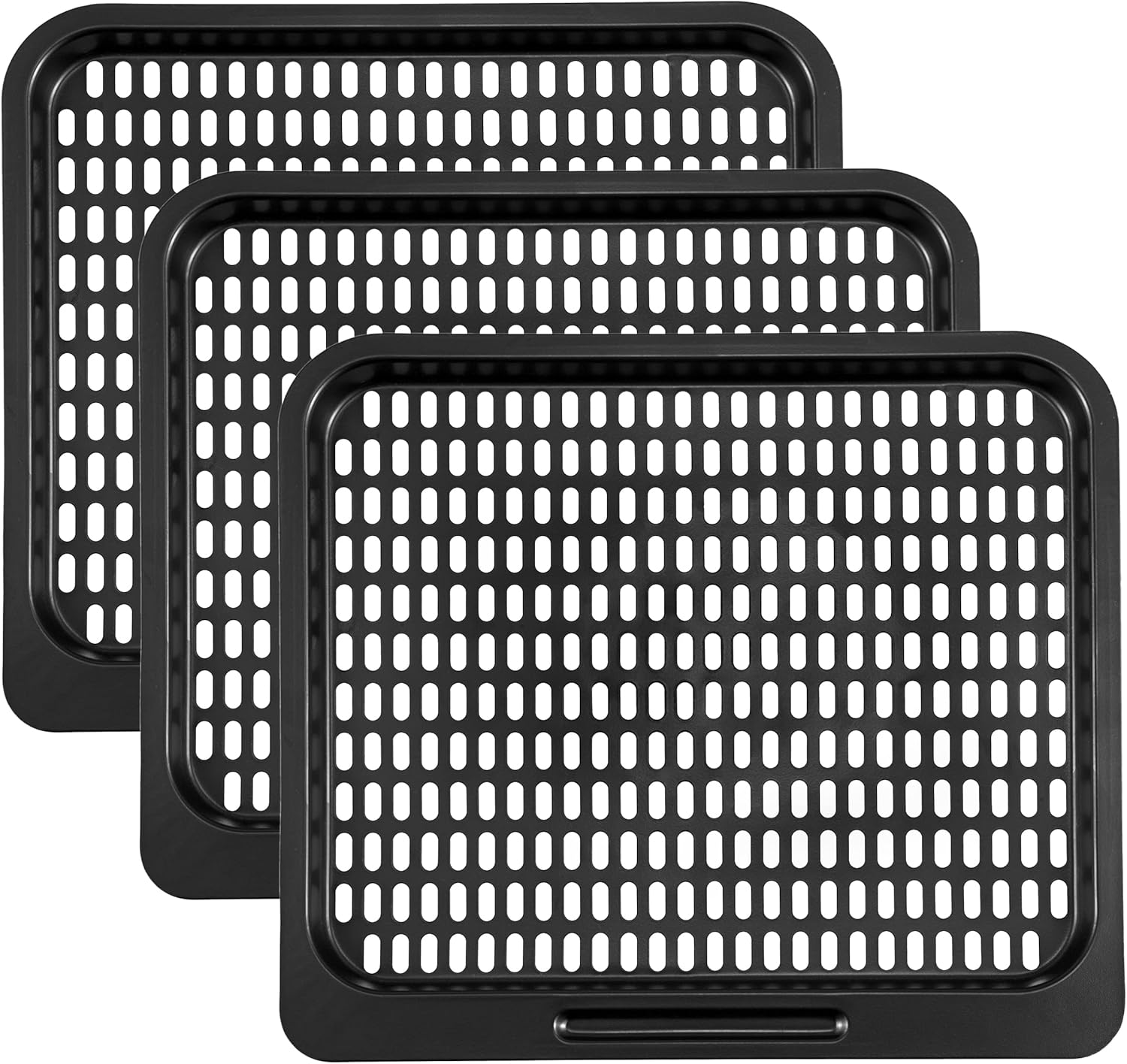 Cooking Tray for Instant Vortex Plus 10 Quart Air Fryer, 3 Pcs Replacement Parts for Innsky 10.6 Qt Oven, Nonstic Cooking Rack