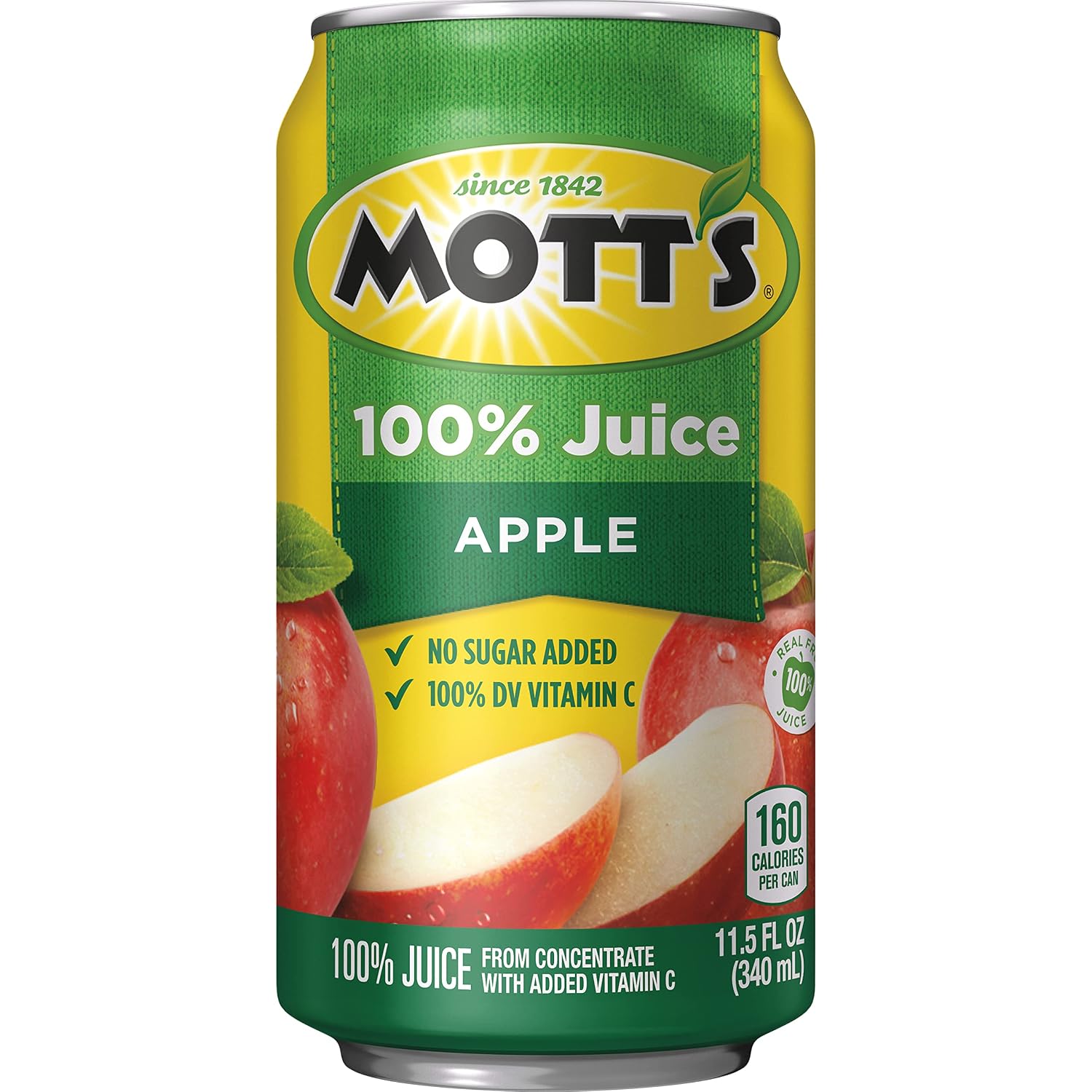 Mott's 100% Original Apple Juice, 11.5 fl oz can (Pack of 24)