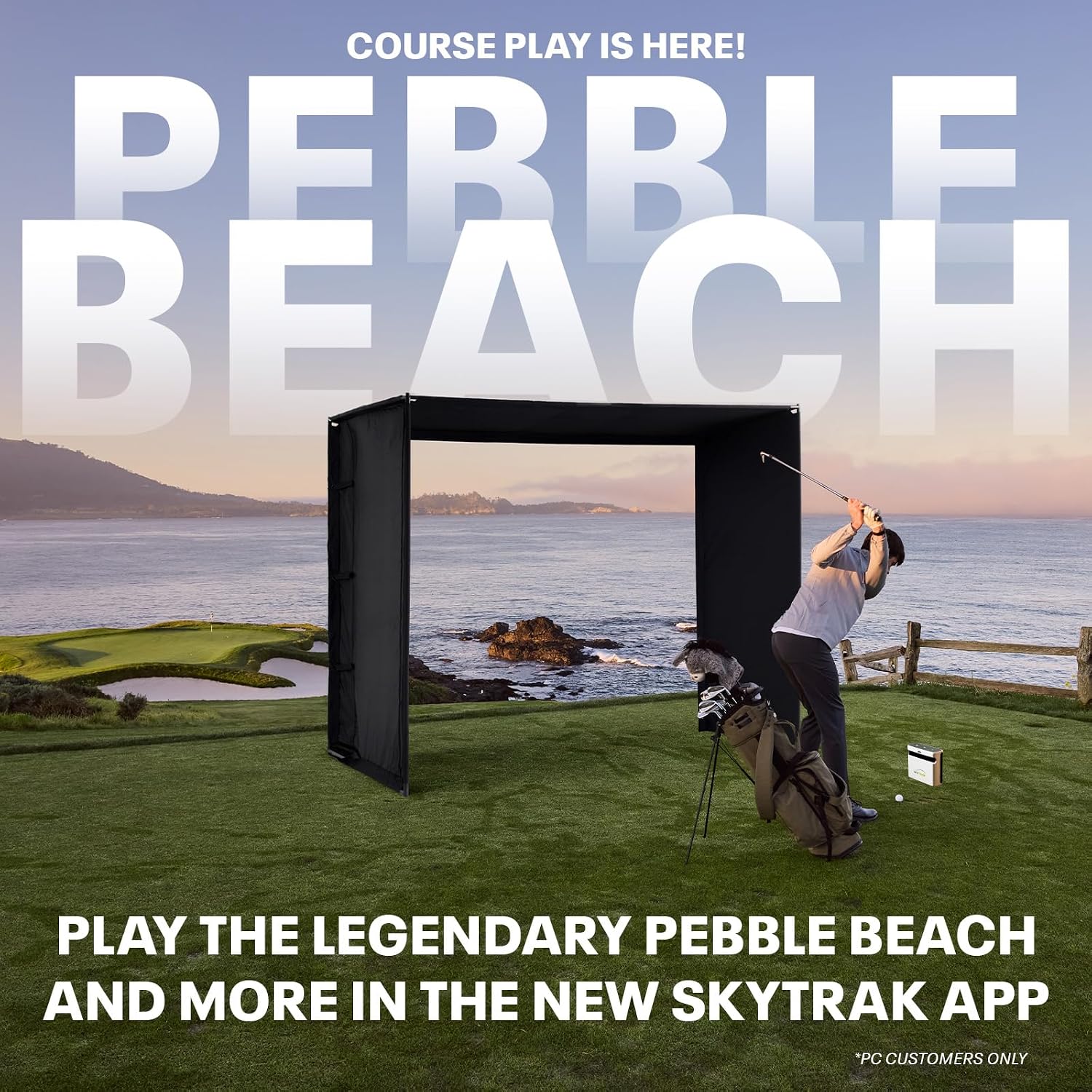SKYTRAK Golf Launch Monitor | Photometric Technology for Ball Speed, Carry & Total Distance, Spin Rates