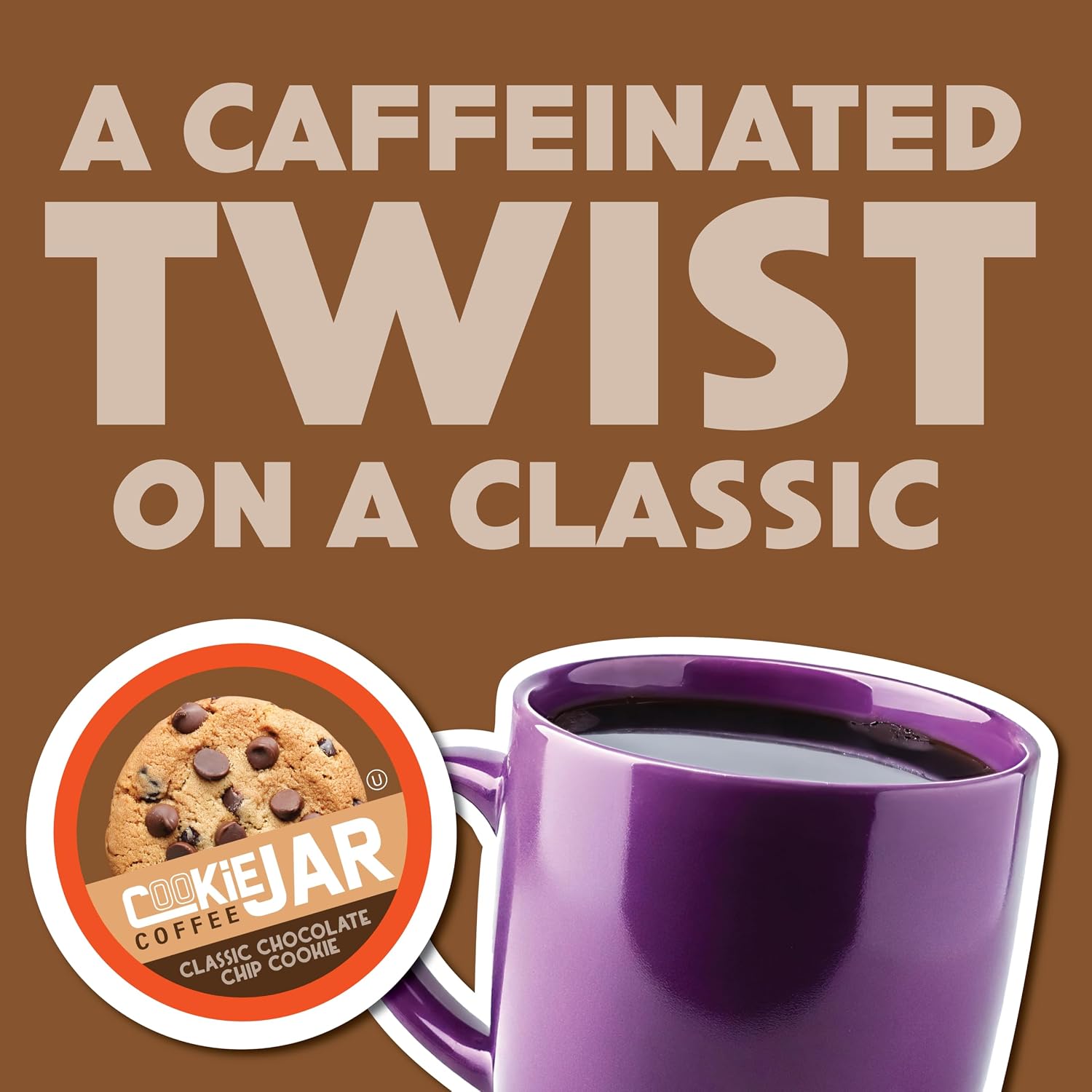 Cookie Jar Mint Chocolate Chip Flavored Coffee Pods for Keurig K Cup Brewers