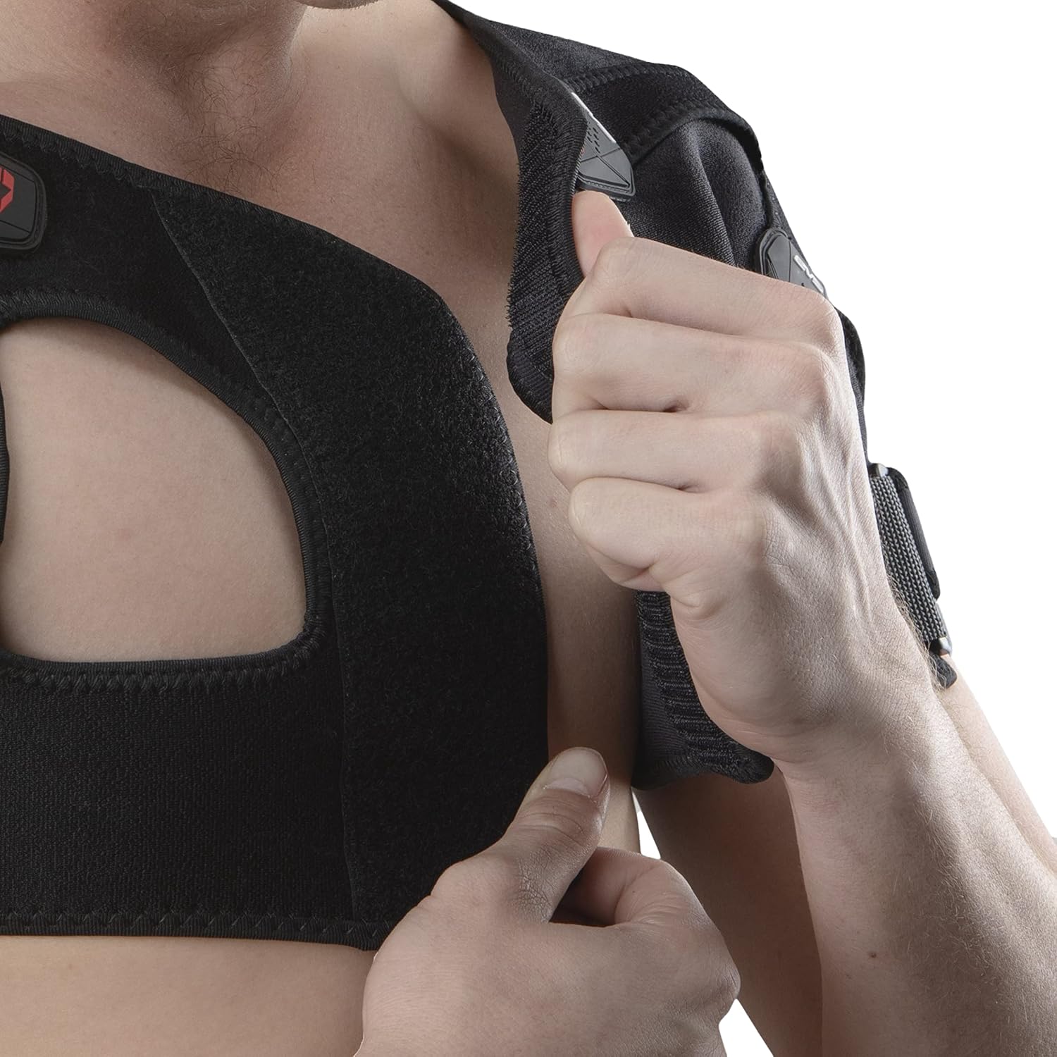 EVS SB05 Dual Shoulder Brace, Compression Fit, w/X-Straps, Medical Grade | Compression support with X-strap stabilization, Breathable Adjustable Fit, for motocross, MTB and off-road riding