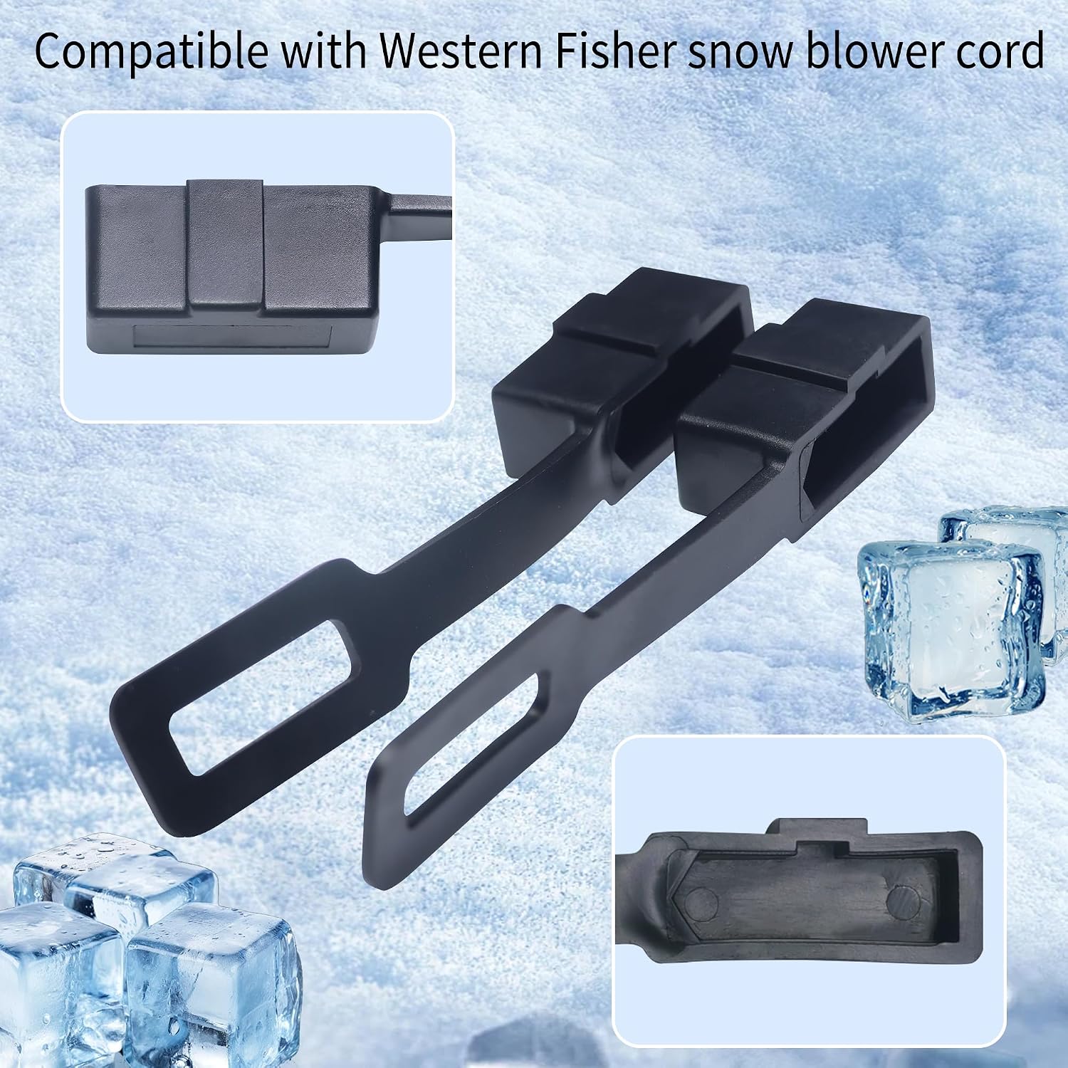2 Pcs Plug Covers for Western Fisher Snow Plow Wire Harness 61548 8291K