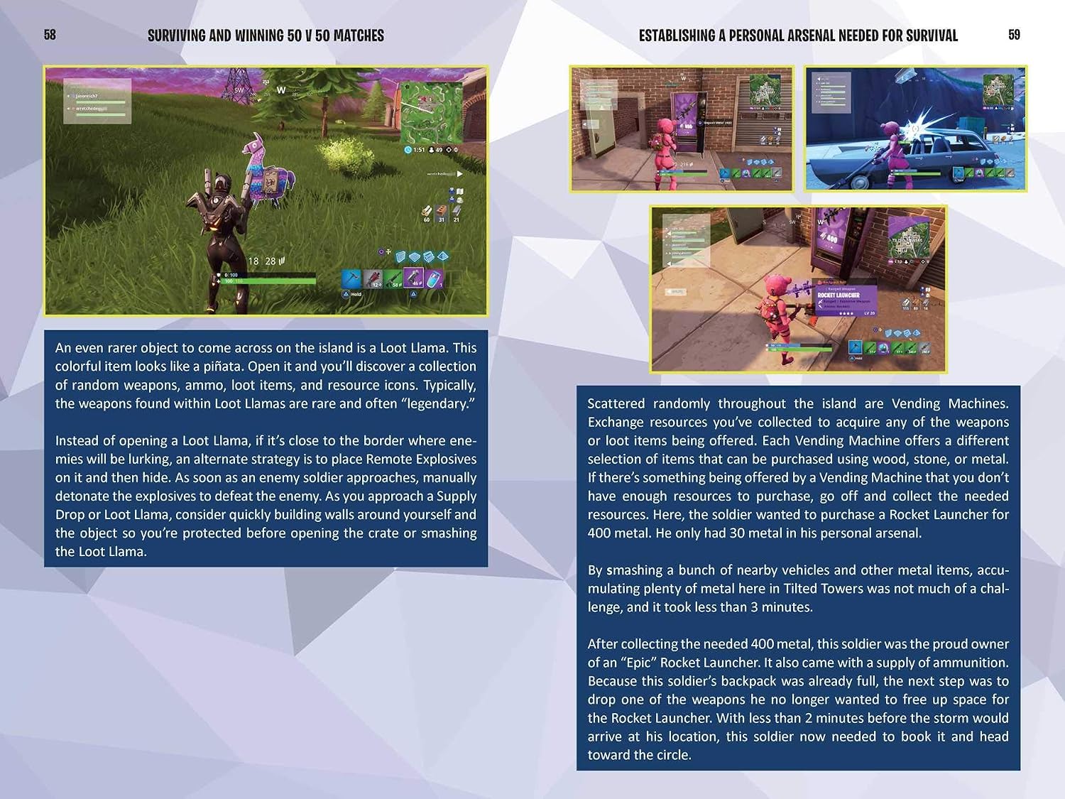 Fortnite Battle Royale Hacks: Surviving and Winning 50 v 50 Matches: An Unofficial Guide to Tips and Tricks That Other Guides Won't Teach You