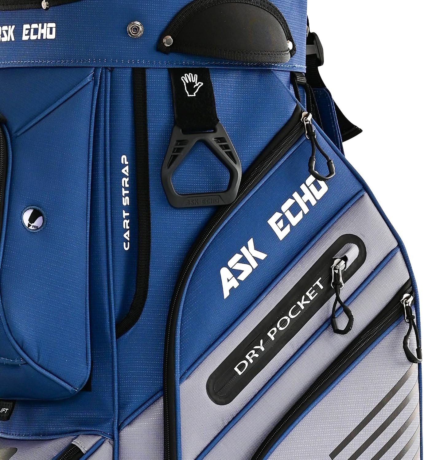 ASK ECHO T-Lock 3.0 Golf Cart Bag, Quiet 14-Way Full-Length Divider
