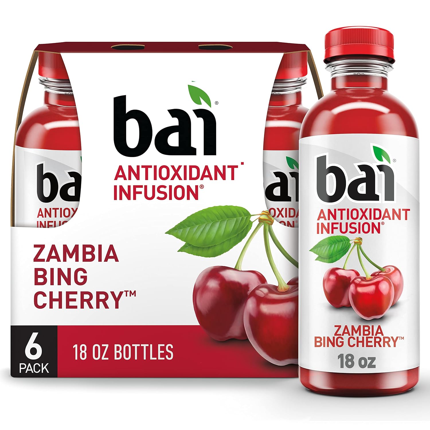 Bai Flavored Water, Kula Watermelon, Antioxidant Infused Drinks, 18 Fluid Ounce Bottle (Pack of 12)