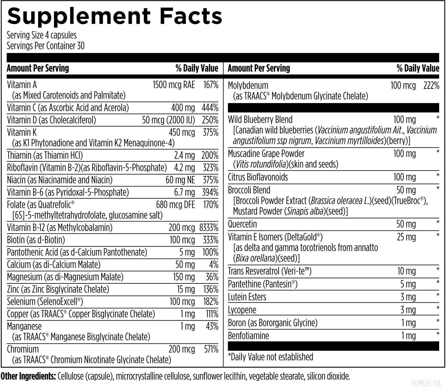 Designs for Health Primal Multi - Paleo-Friendly Multivitamin Supplement with Folate, Tocotrienols, Lutein + Broccoli Seed