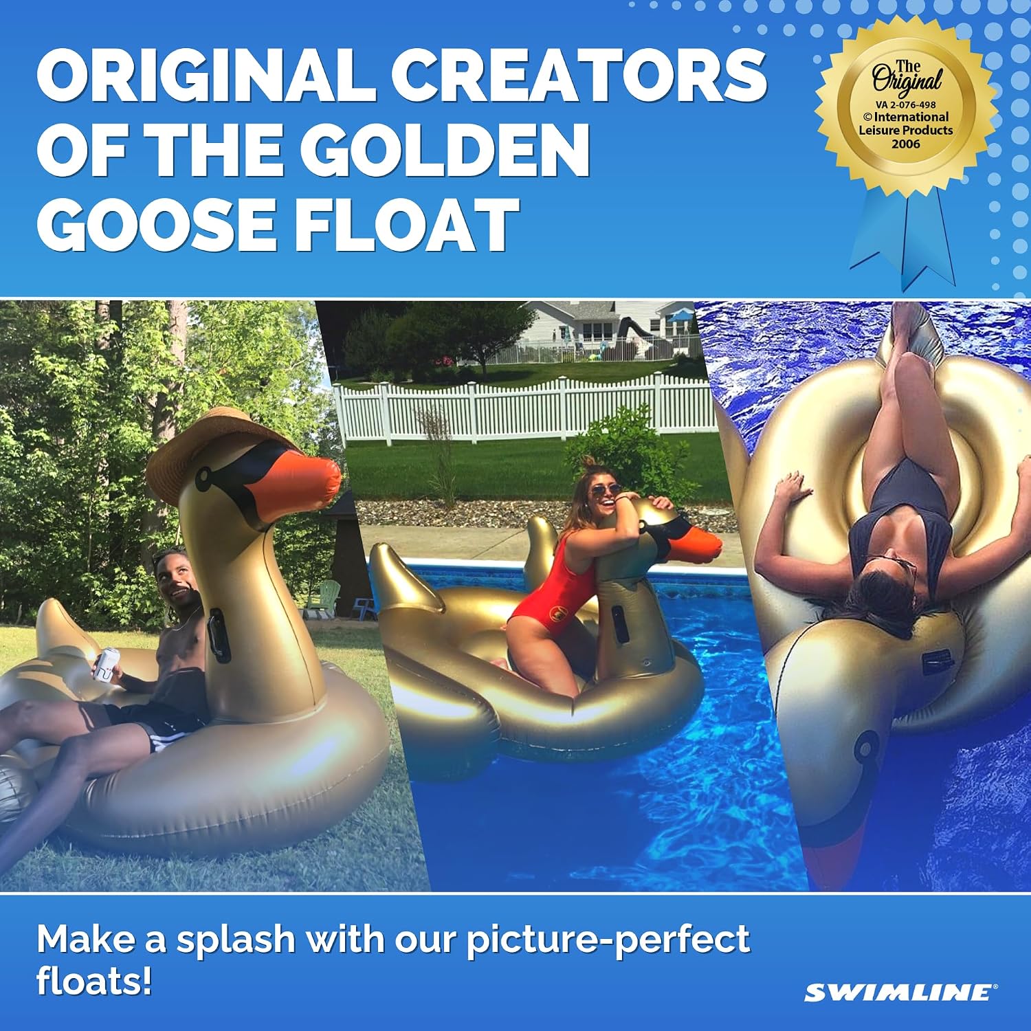 SWIMLINE Original Giant Inflatable Pool Float Floatie Ride-On