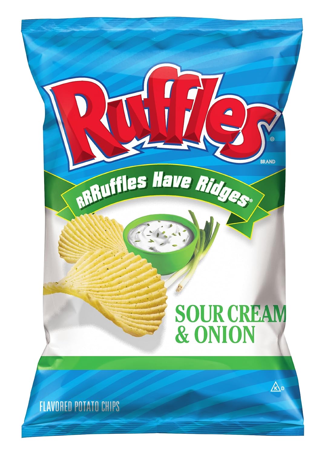 Ruffles Potato Chips, Queso, Cheddar Cheese, 8 Ounce