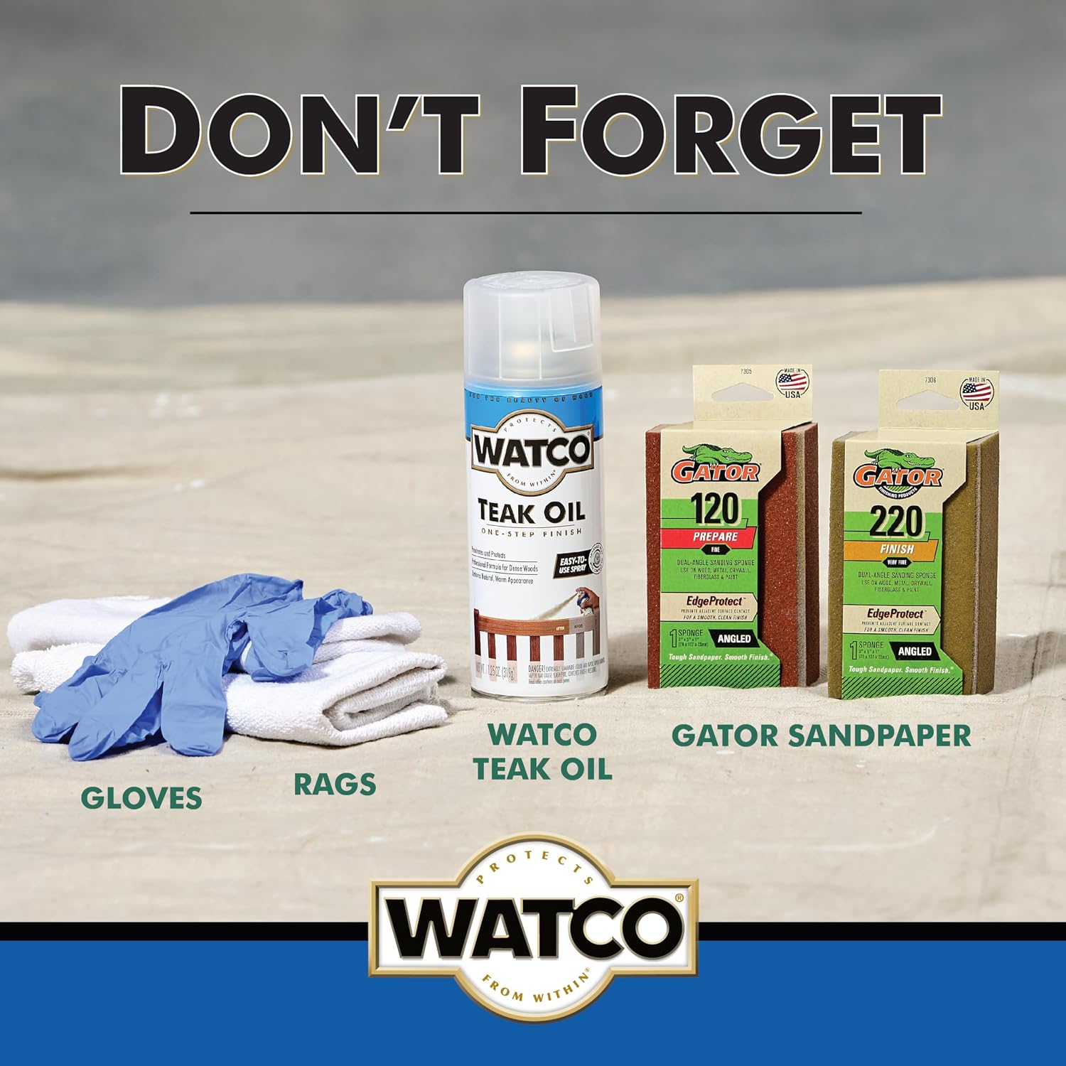 Watco Teak Oil Wood Finish, Quart, Clear