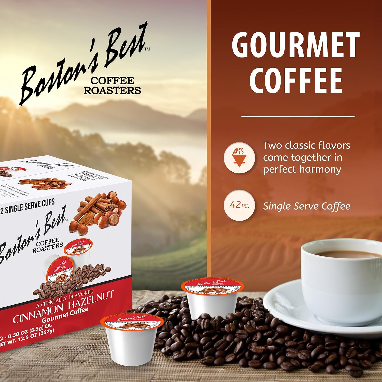Boston’s Best - Aloha Coconut Flavored Delicious Gourmet Coffee Compatible with Keurig Coffee Maker, 1 Count (42 Single Serve Cups)