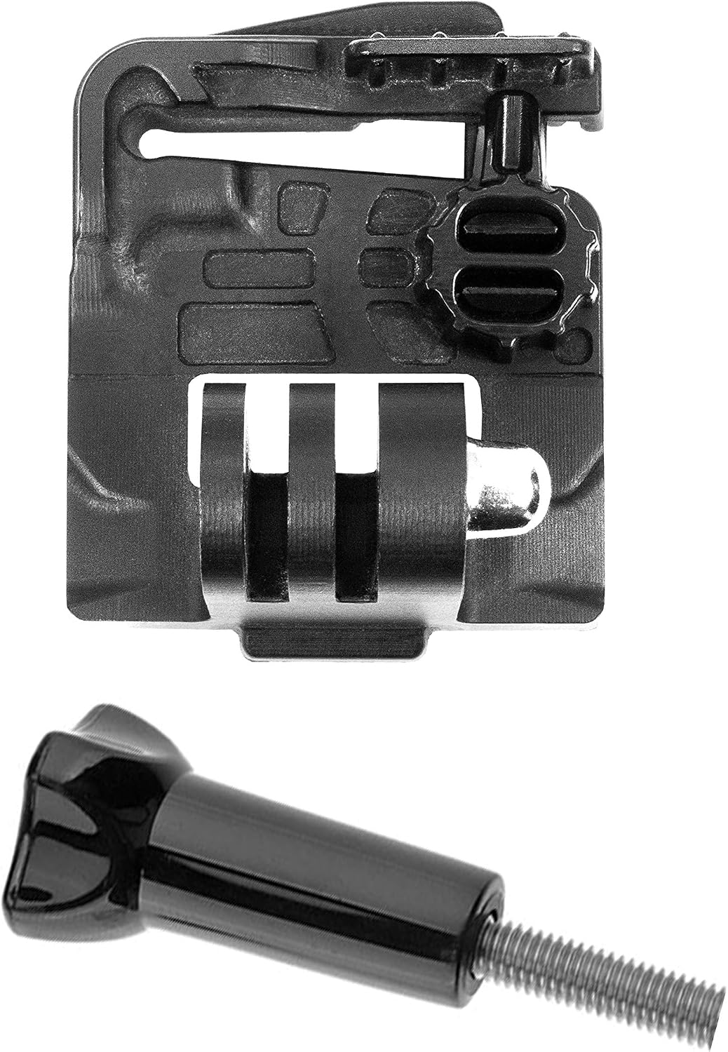 Team Wendy Helmet Shroud Camera Adapter – Mounts GoPro & Garmin Action Cameras | Tool‑Free Install, Built‑in Swivel Lock