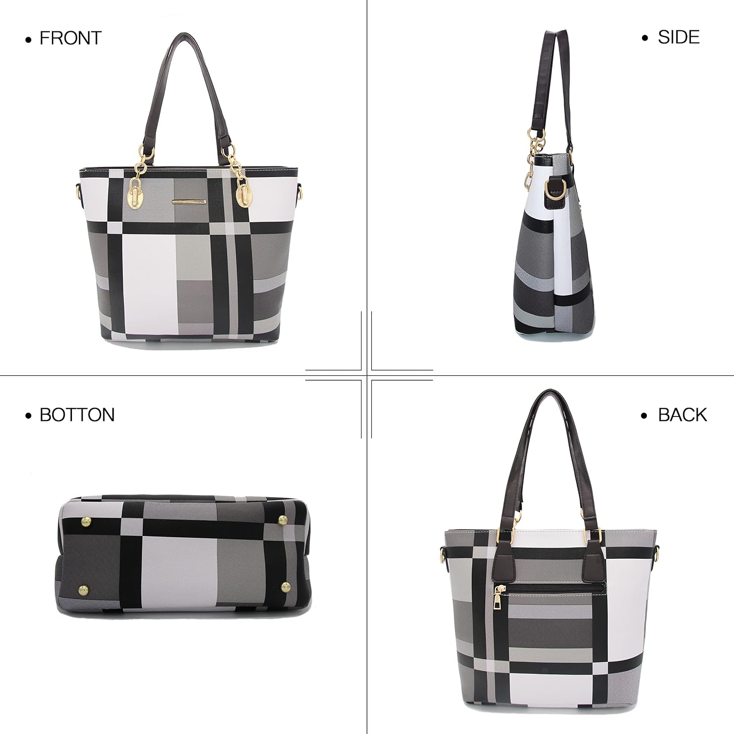 2E-youth Designer Purses and Handbags for Women Satchel Shoulder Bag Tote Top Handle Bag