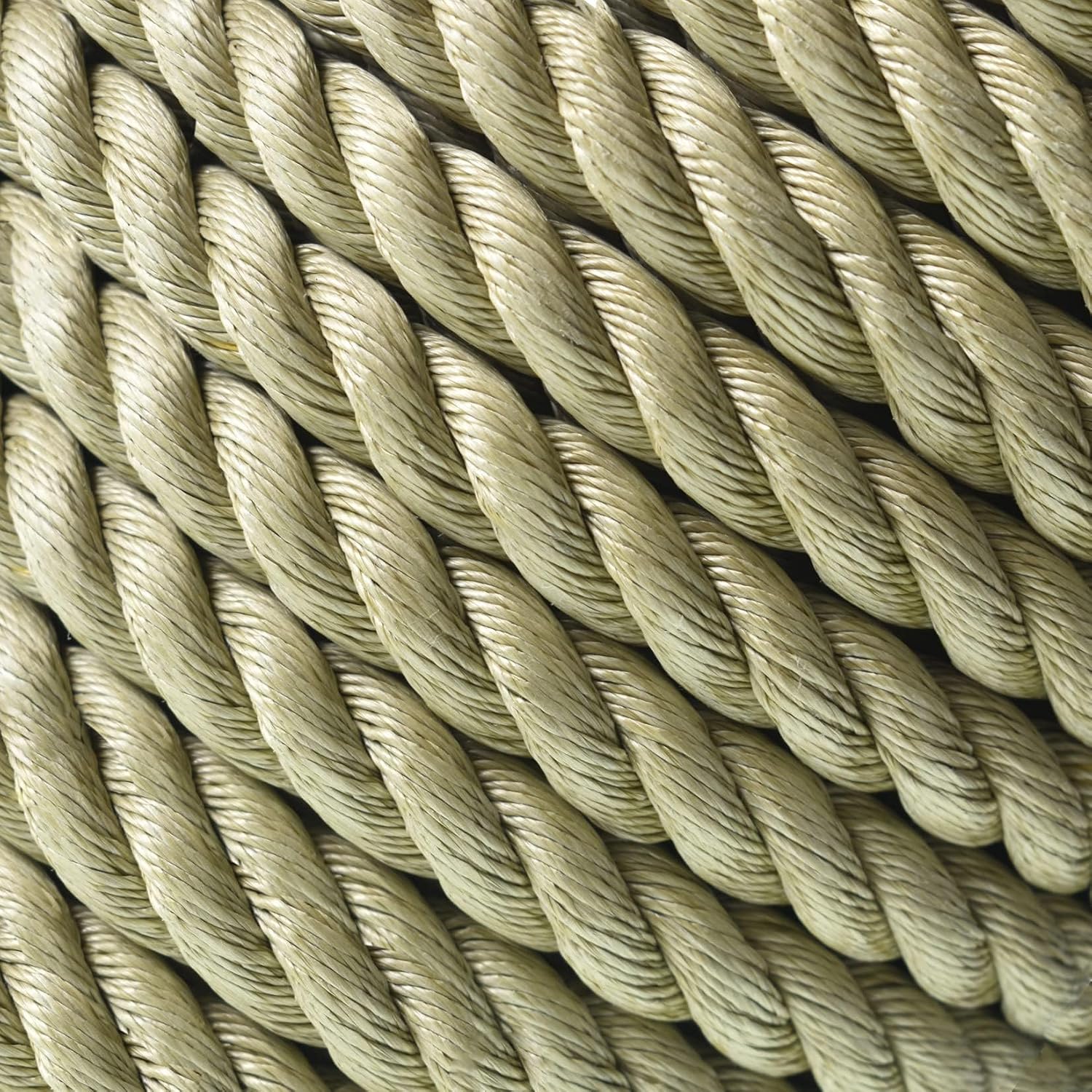 100 Feet 1 inch Diameter Twisted Manila Rope, Twisted 3 Strand, Polypropylene Rope for Indoor Outdoor Use for Landscaping, Tug of War