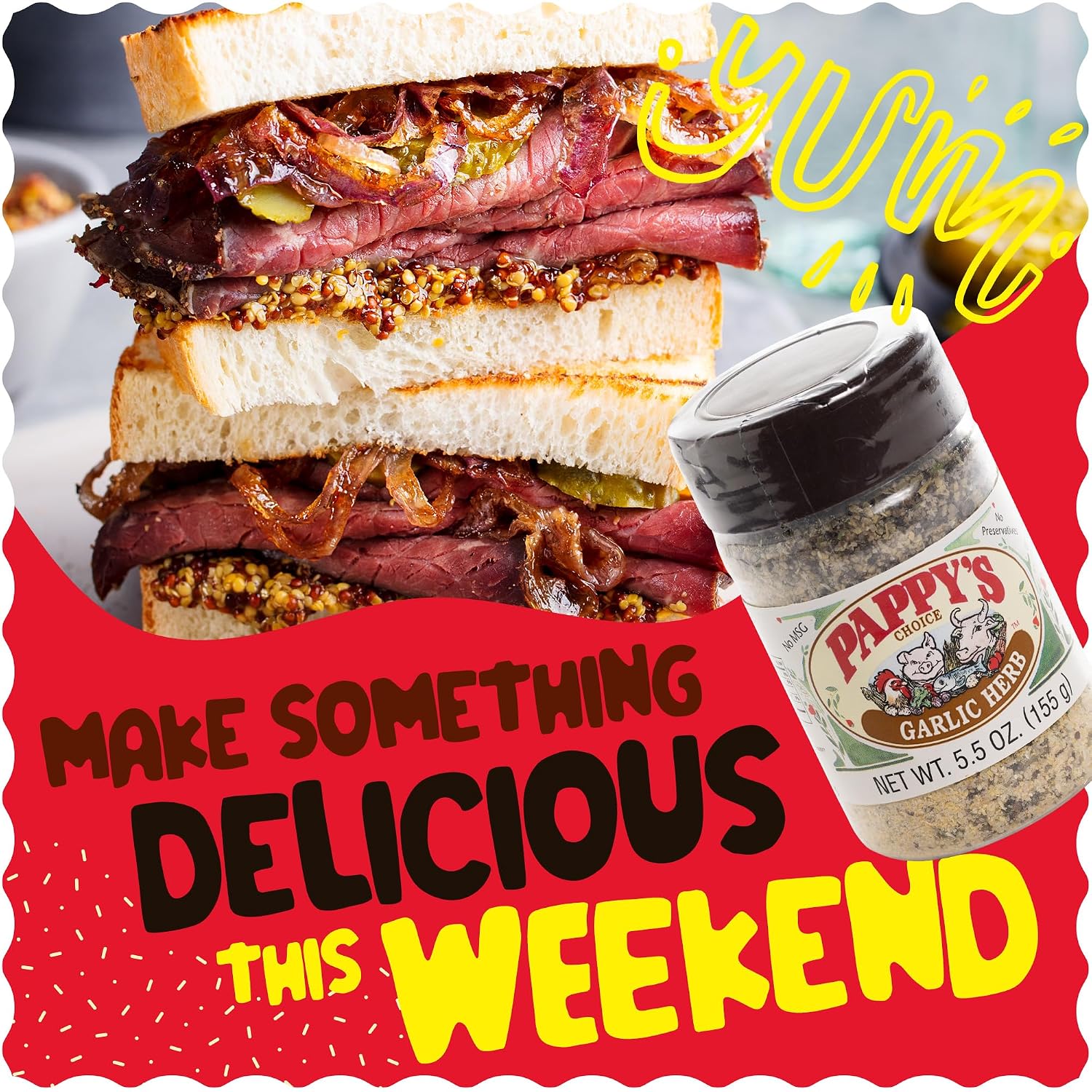 Pappy's Choice Original Seasoning, 32 Oz | California's Legendary Seasoning Blend, Santa Maria Style, Perfect for BBQ, Beef, Burgers, Brisket, Tri-tip and Steak