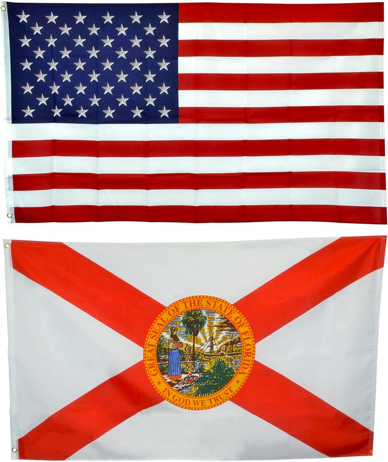 Shop72 American Flag 5x8 Ft, Allegiance to USA, American Flags for Outside, Our Allegiance To Freedom, This Garden Banner Made Heavy Duty to work outside as well, Bandera De Estados Unidos