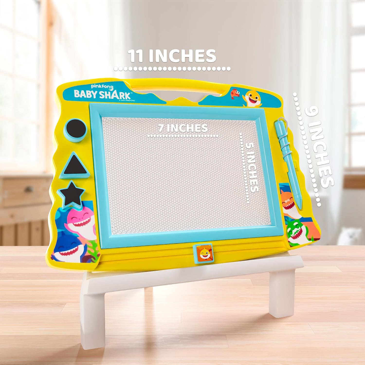 Lollipop PAW Patrol Magnetic Drawing Board with Stylus and 3 Stamps, for Girls or Boys (Pink)…