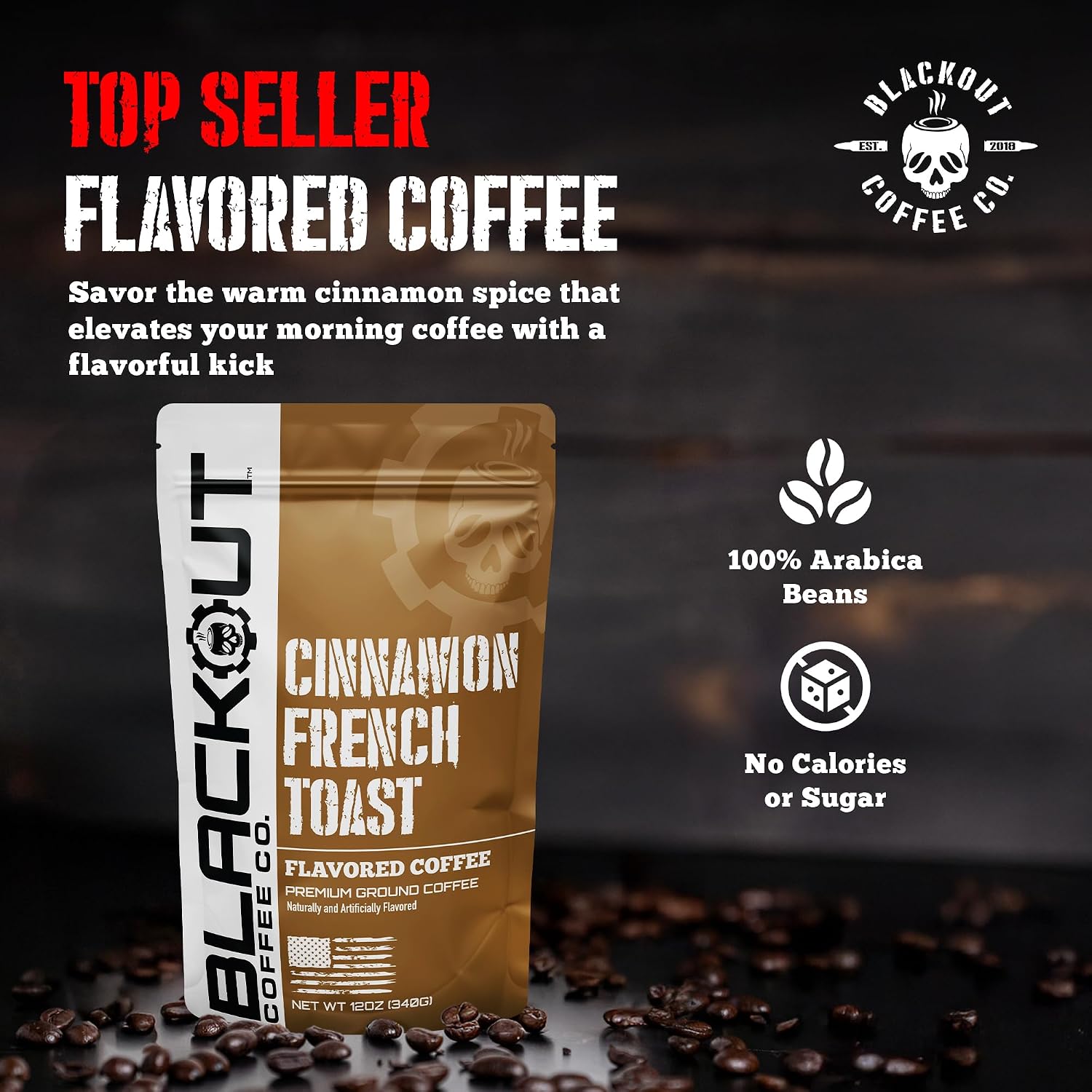 Blackout Coffee Blueberry Crumble Ground Coffee, Medium Roast, 12 oz