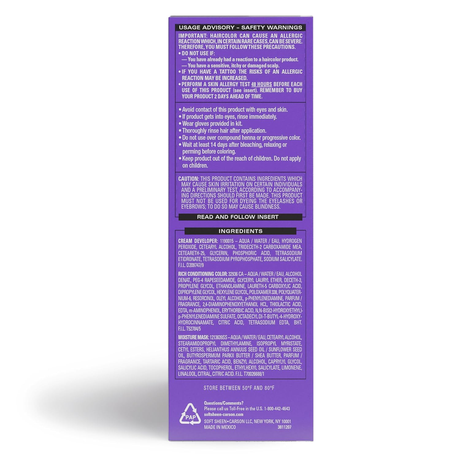 SoftSheen-Carson Dark and Lovely Fade Resist Rich Conditioning Color, Honey Blonde 378