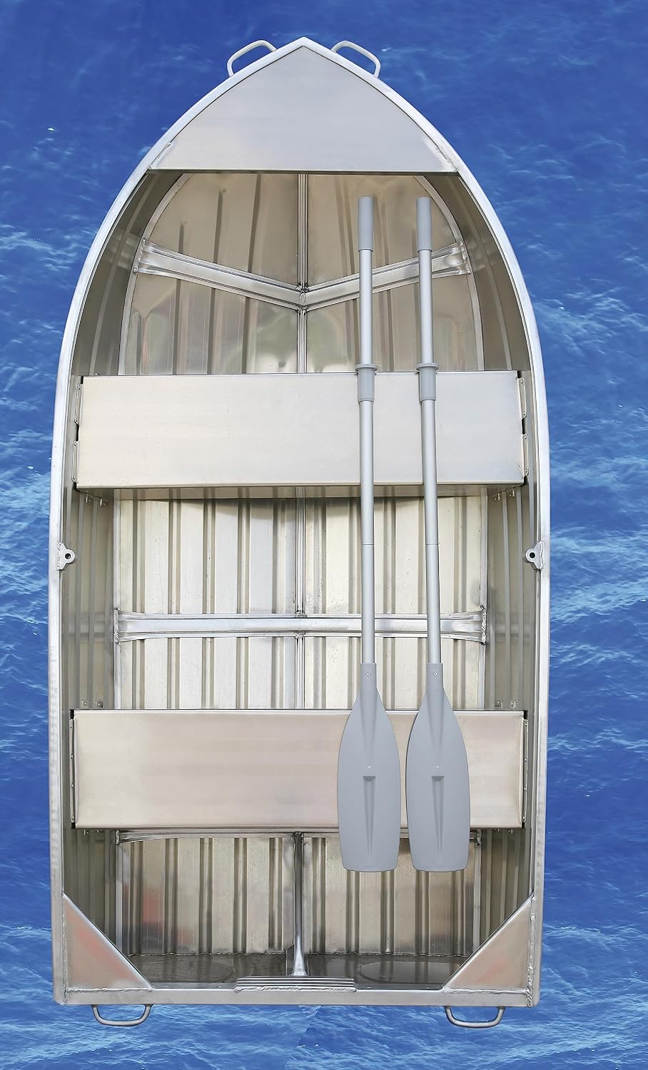 Oceansouth Aluminum Boat Oars with Oar Stops – 2-Piece Split Shaft Rowing Oars for Dinghies