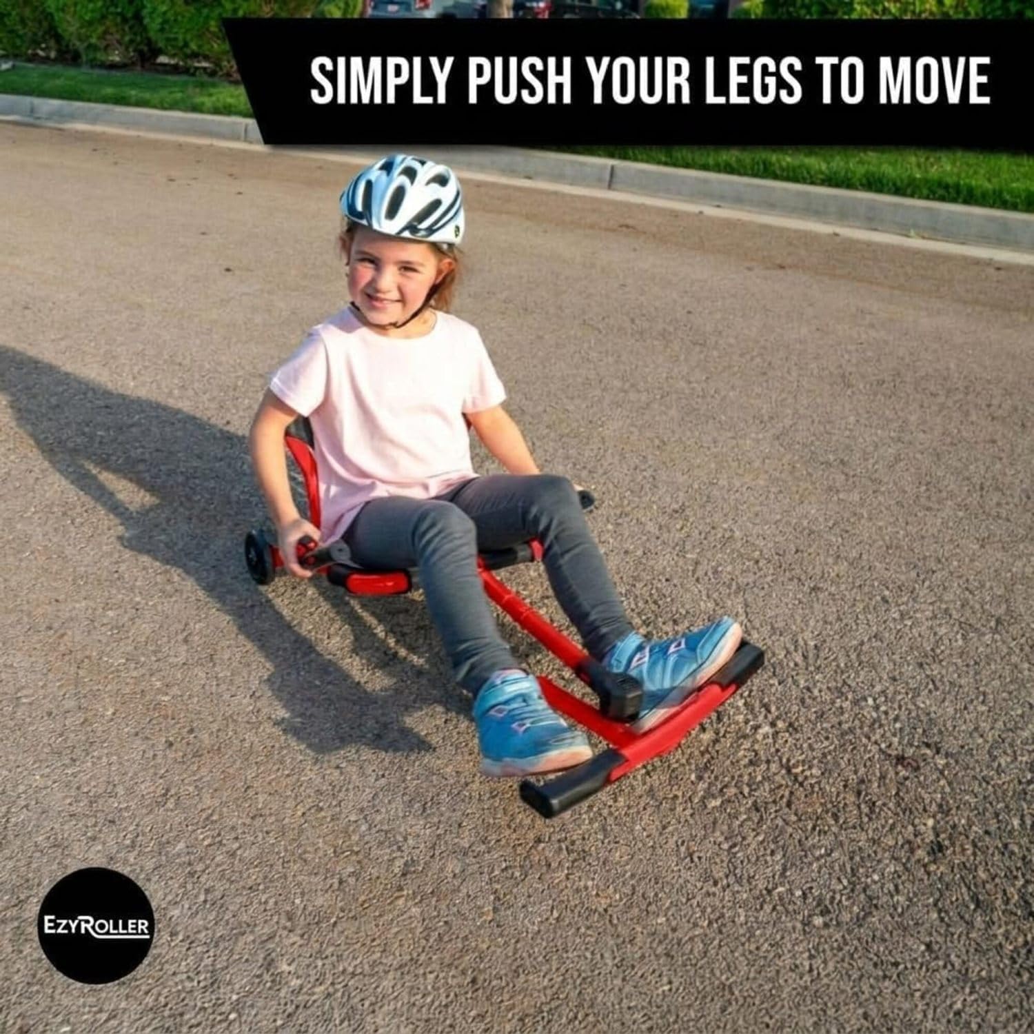 EzyRoller Classic X Ride On Toy for Kids, Ages 3-12, Up to 154 lbs - Black
