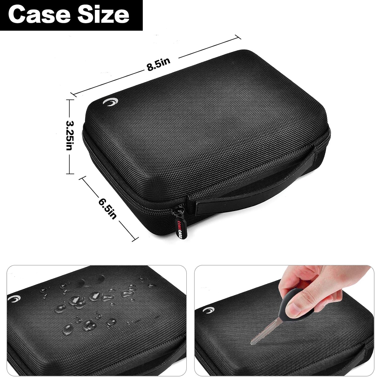 Comecase Case for HALO Bolt 58830/57720 mWh Charger and Jump Starter | Hard EVA and Mesh Pocket Protect and Organize AC Plug, Car Charger and Cables