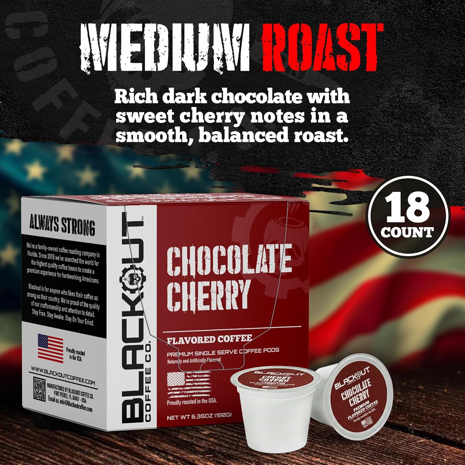 Blackout Coffee Blueberry Crumble Ground Coffee, Medium Roast, 12 oz