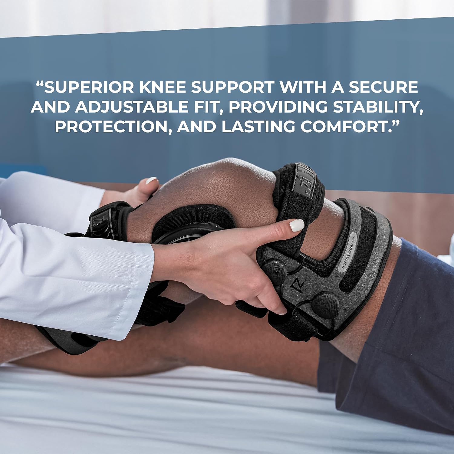 Z1 K4 OsteoAlign Hinged Knee Brace - Knee Support for ACL, MCL, Ligament Sports Injuries, Arthritis (OA), Meniscus Tear, Relief from Knee Joint Pain with Side Stabilizers for Men & Women Size (Medium)