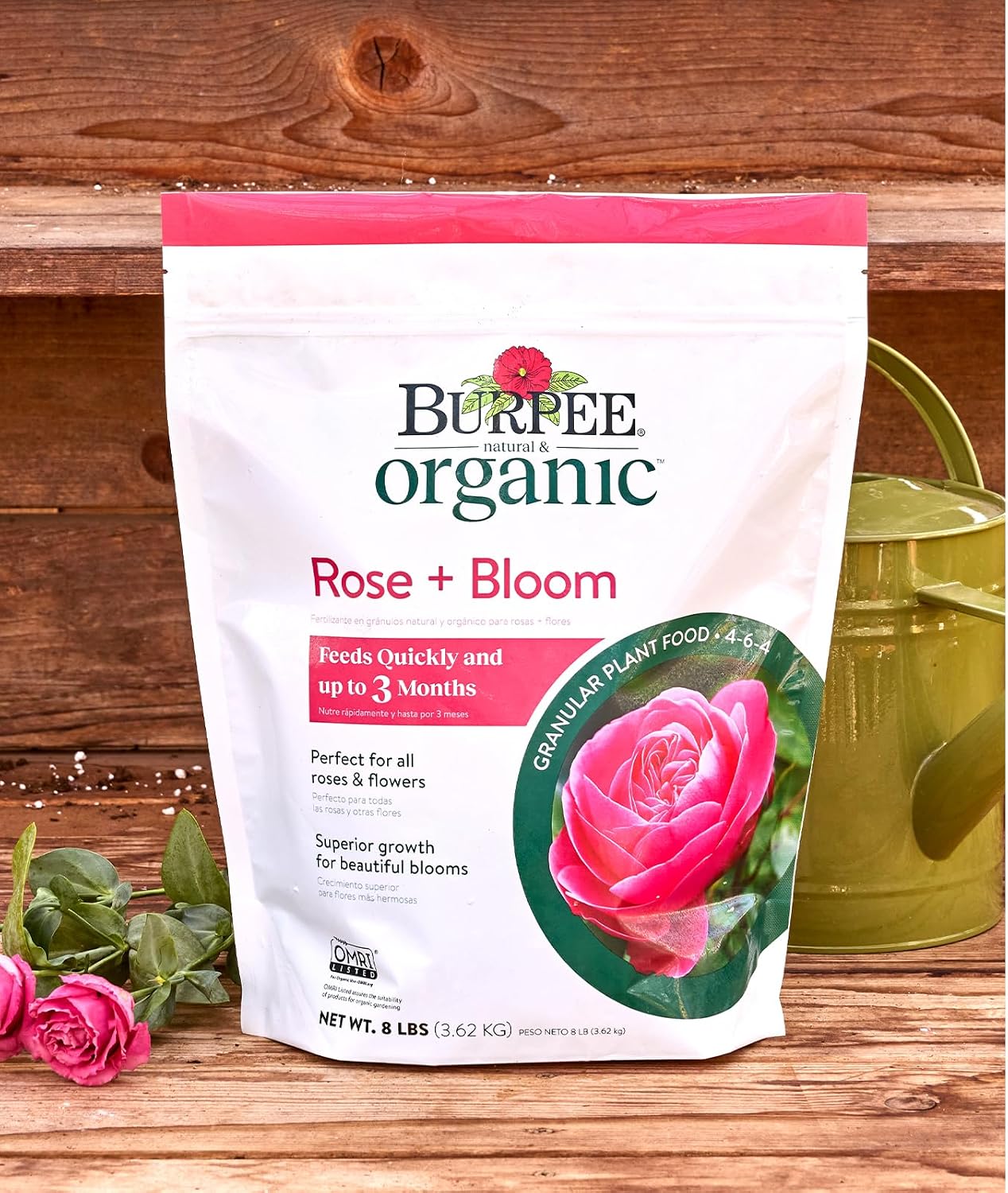 Burpee Natural Purpose Granular 4-Lb Organic Food for Growing Strong Plants | Good for Vegetable Garden, Flower Garden & Seed Starting, 4 lb, 4lb. Bag