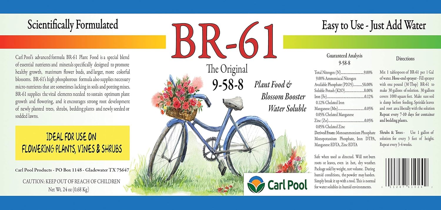 BR-61 Fertilizer 9-58-8 (24oz.)