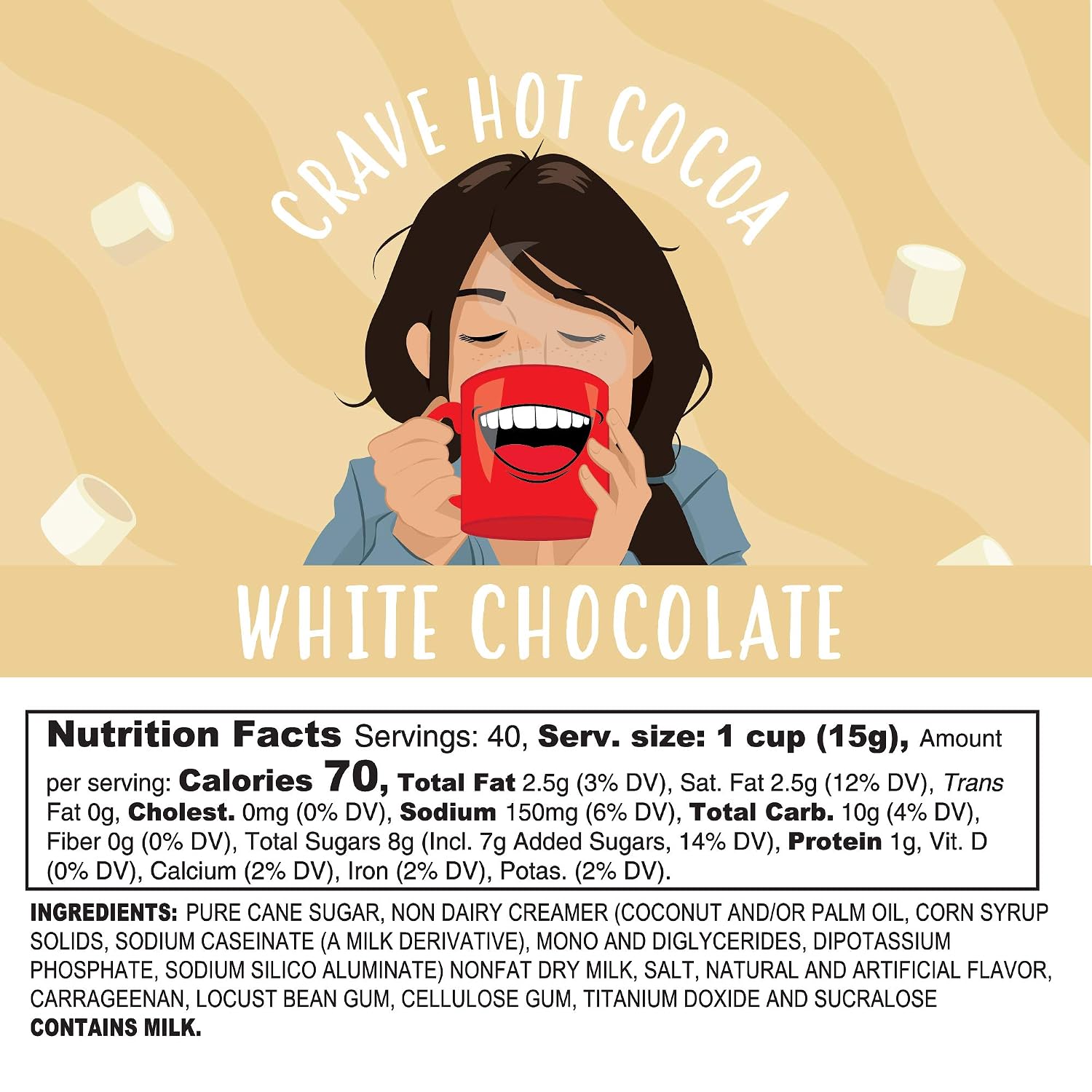 Crave Hot Chocolate Pods, Compatible with 2.0 K-Cup Brewers, Mint Chocolate, 40 Count