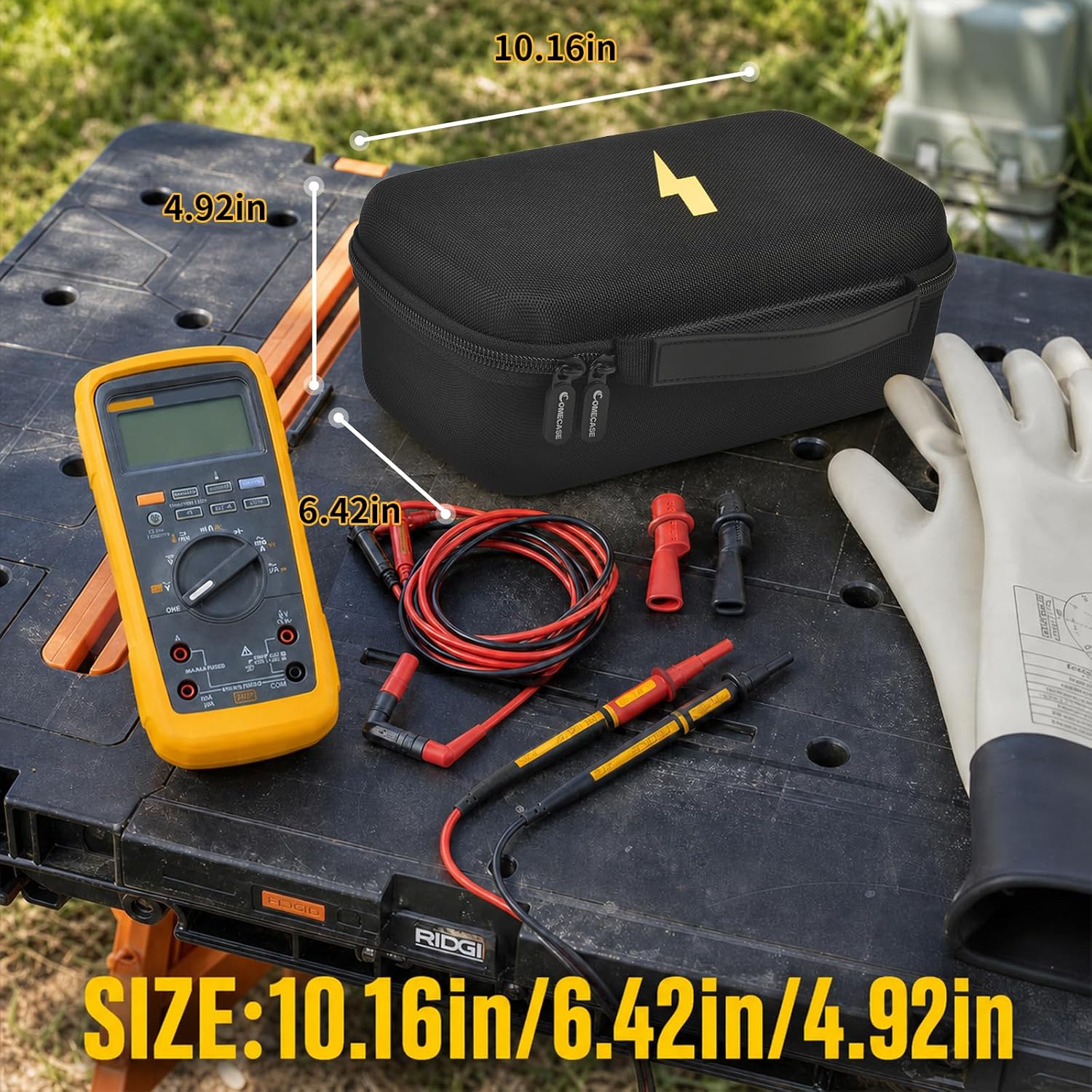 Comecase Hard Case for Fluke 87V/88V/15B+/17B+ and More Digital Multimeter