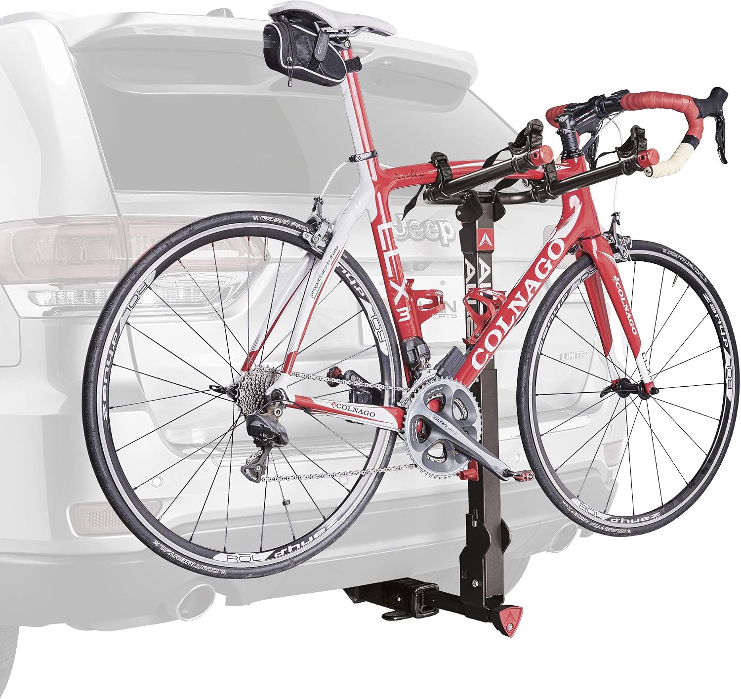 Allen Sports Deluxe+ Locking Quick Release 2-Bike Carrier for 1 1/4 in. and 2 in. Hitch, Model 820QR , Black