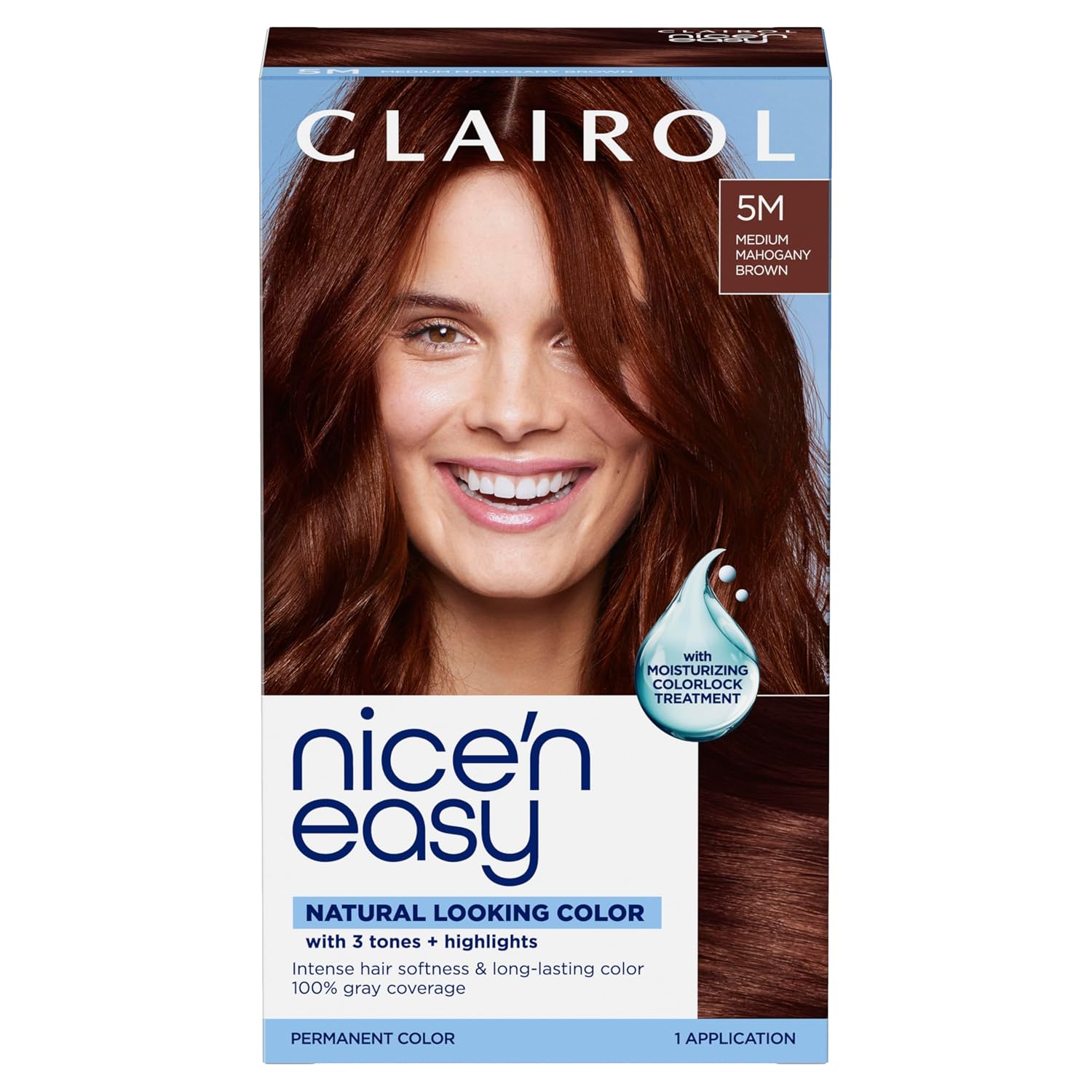 Clairol Nice'n Easy Permanent Hair Dye, 6A Light Ash Brown | Pack of 3