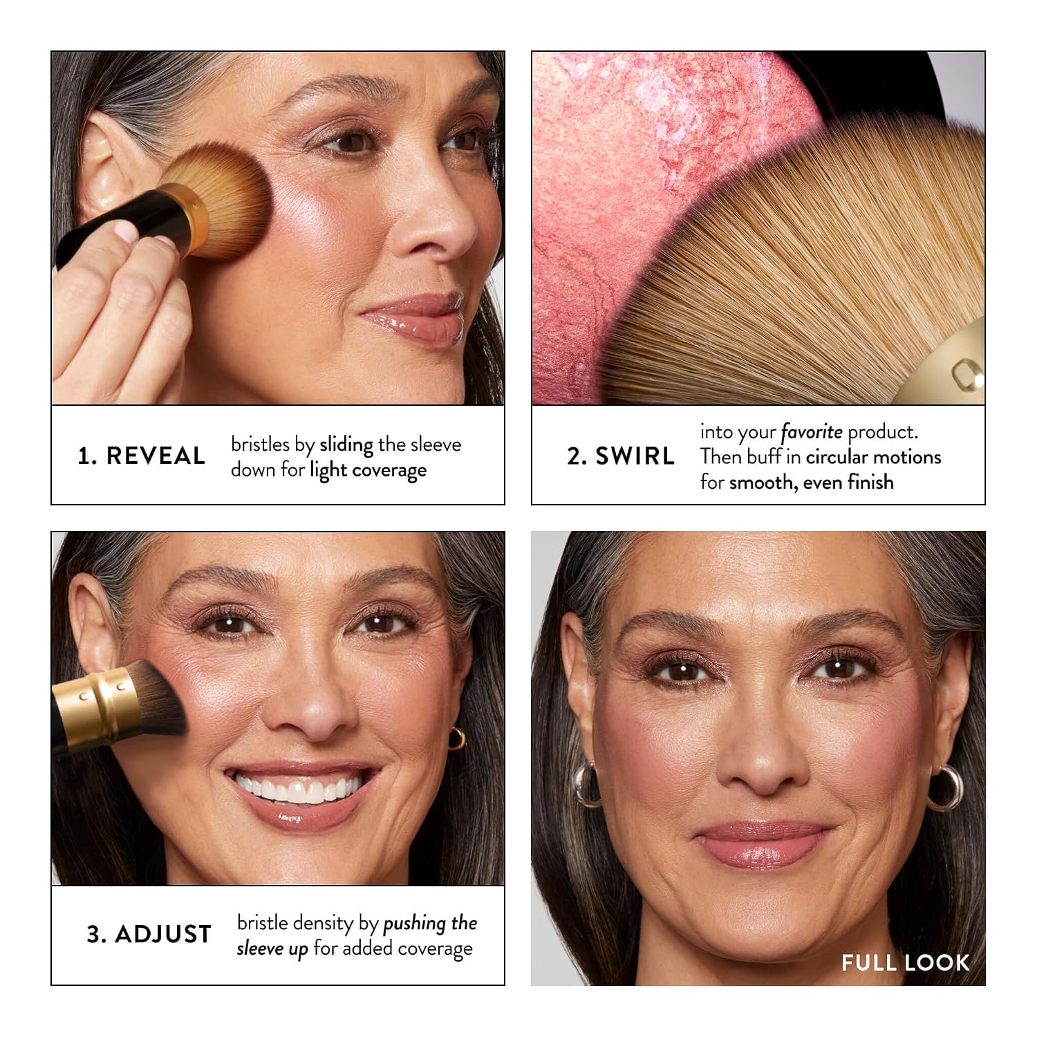 LAURA GELLER NEW YORK Makeup Brushes - Retractable Angled Kabuki Brush