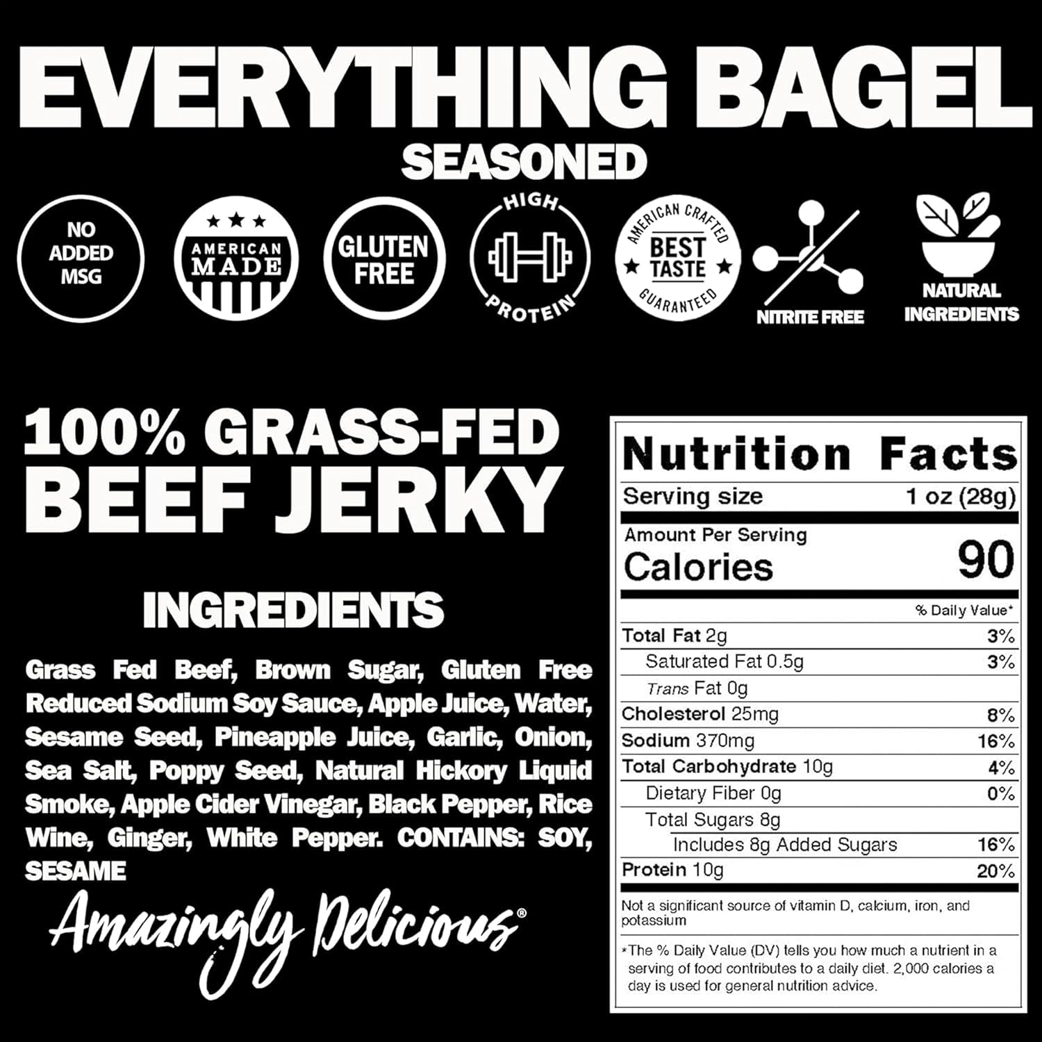 Field Trip Beef Jerky, Original, 1 Oz Bag, 12 Bags/carton | Grass Fed Beef Jerky, Healthy Gluten Free Snacks, All Natural, Paleo-Friendly Beef Jerky, High Protein, Low Carb, No Nitrates