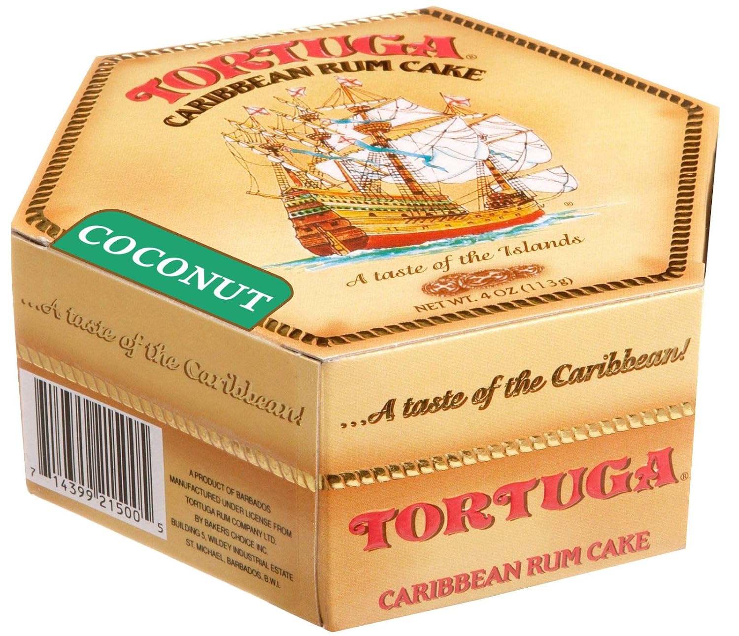 TORTUGA Provenance Rum Cake Variety Pack – 4 oz. - 6 Pack - The Perfect Premium Gourmet Gift for Stocking Stuffers, Gift Baskets