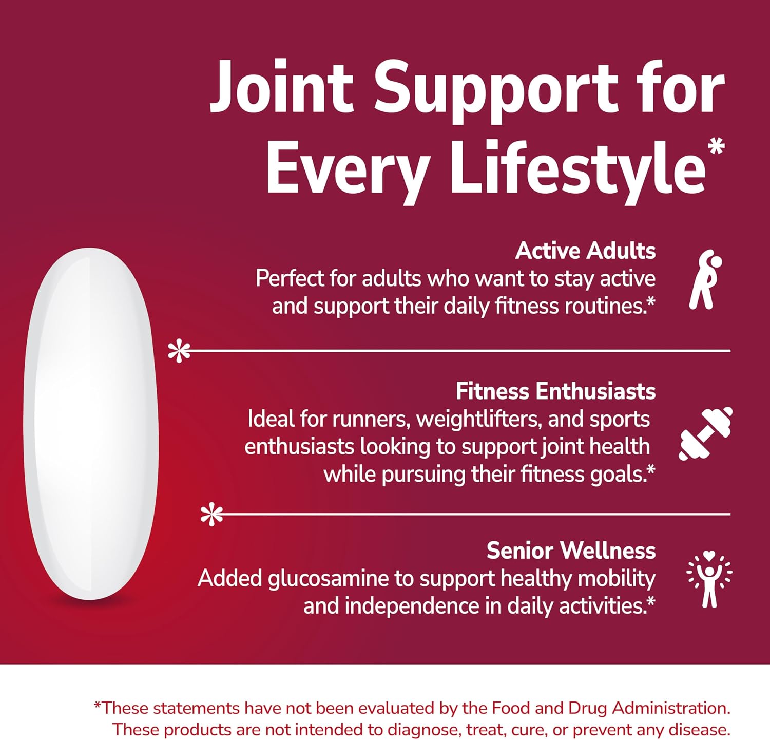 21st Century Glucosamine Chondroitin Triple Strength 750mg/600mg, 150ct | Triple-Strength Glucosamine 750 mg & Chondroitin 600 mg, Joint Health