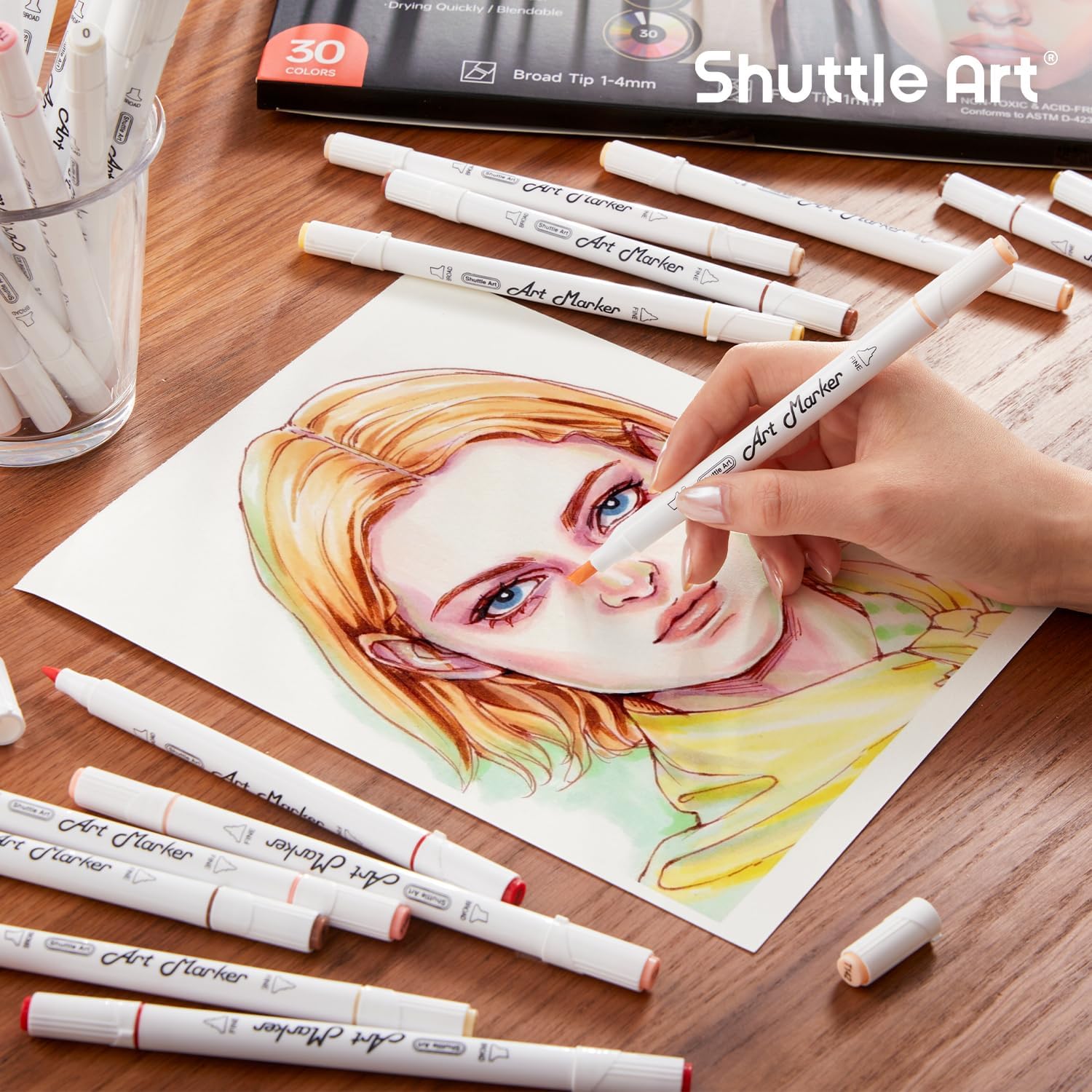 Shuttle Art 101 Colors Alcohol Markers
