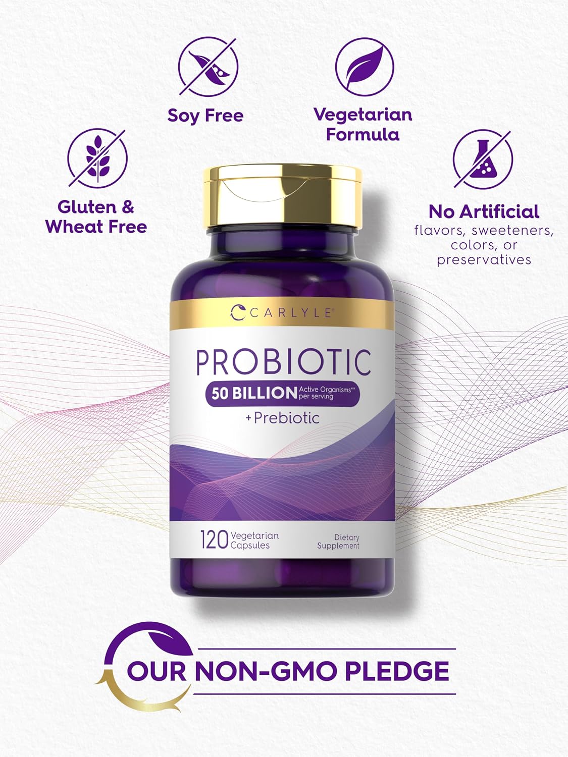 Carlyle Probiotics with Prebiotics | 120 Capsules