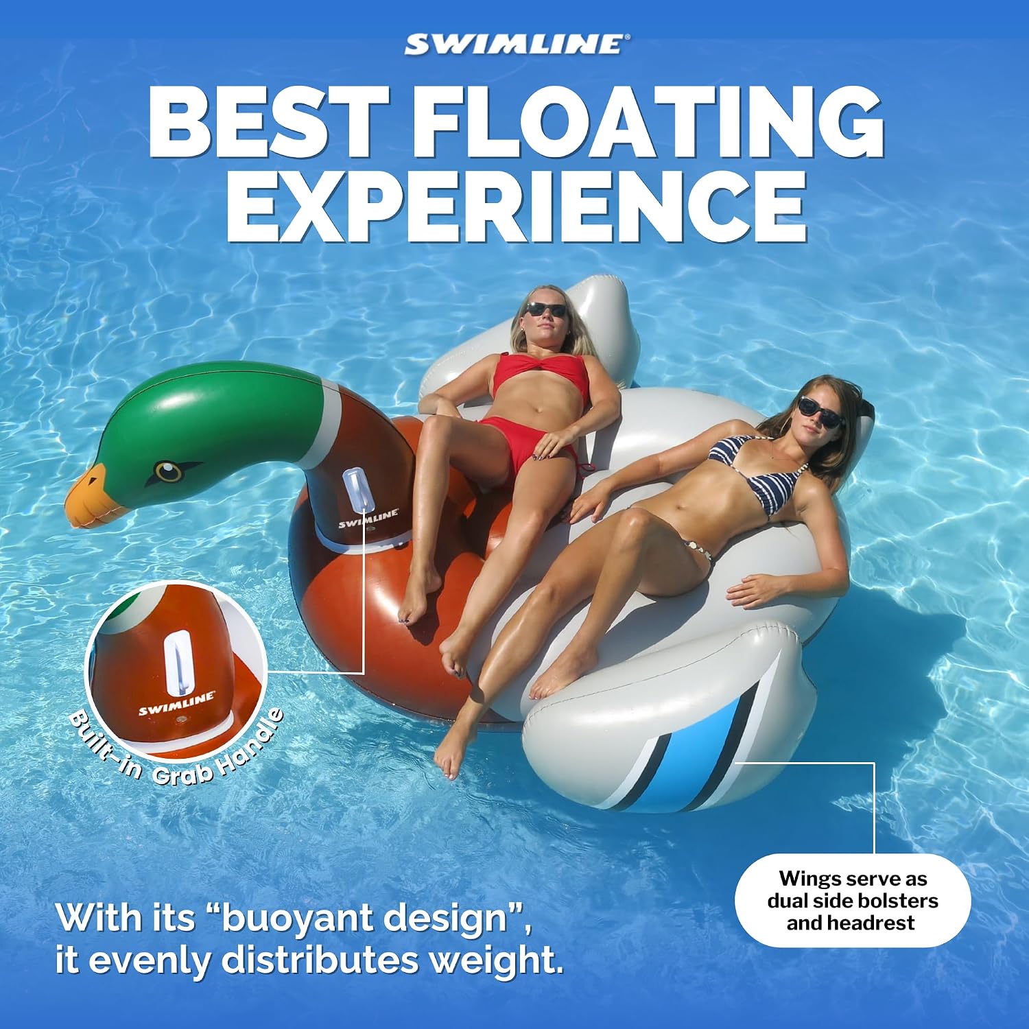 SWIMLINE Original Giant Inflatable Pool Float Floatie Ride-On