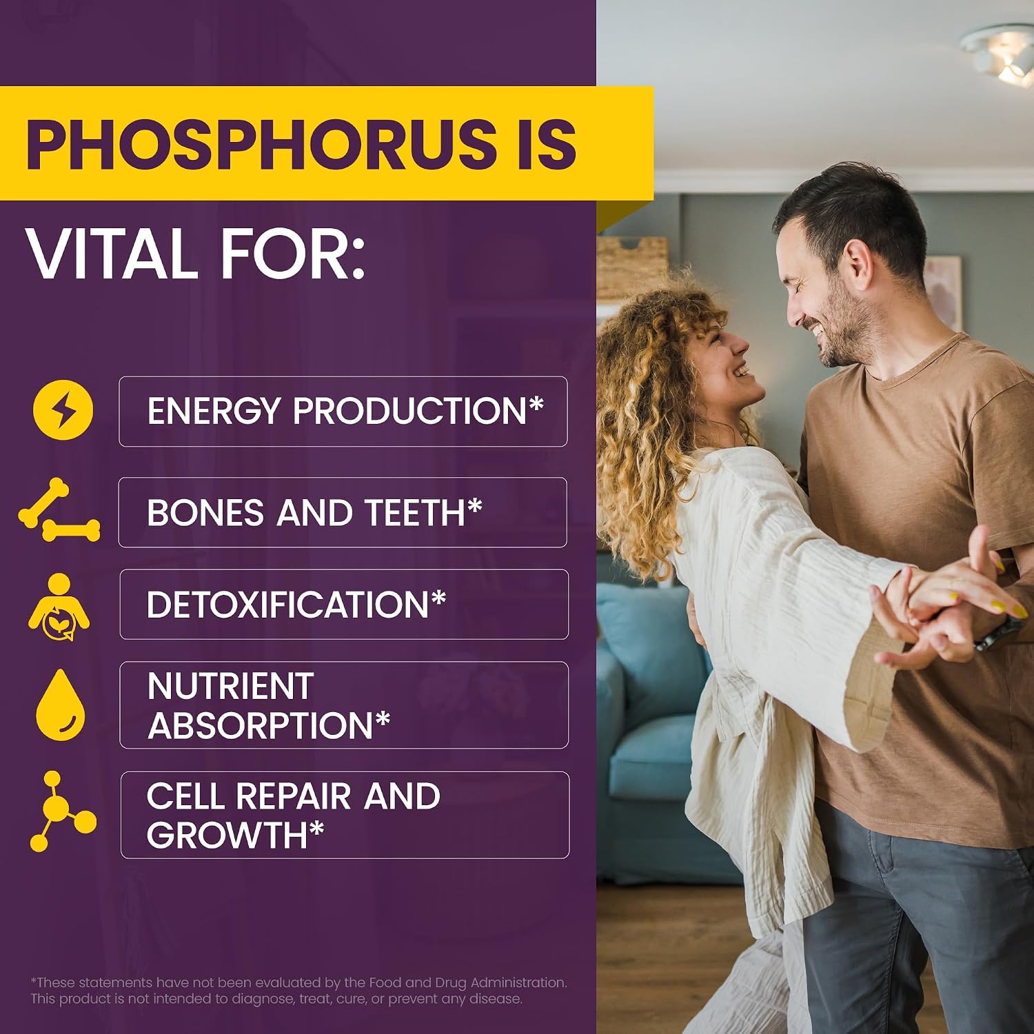 WellnessOne Ionic Phosphorus Supplements - Phosphorus Liquid from Ortho Phosphoric Acid for Teeth, Bone Health, & Energy Support - Non-GMO, Vegan