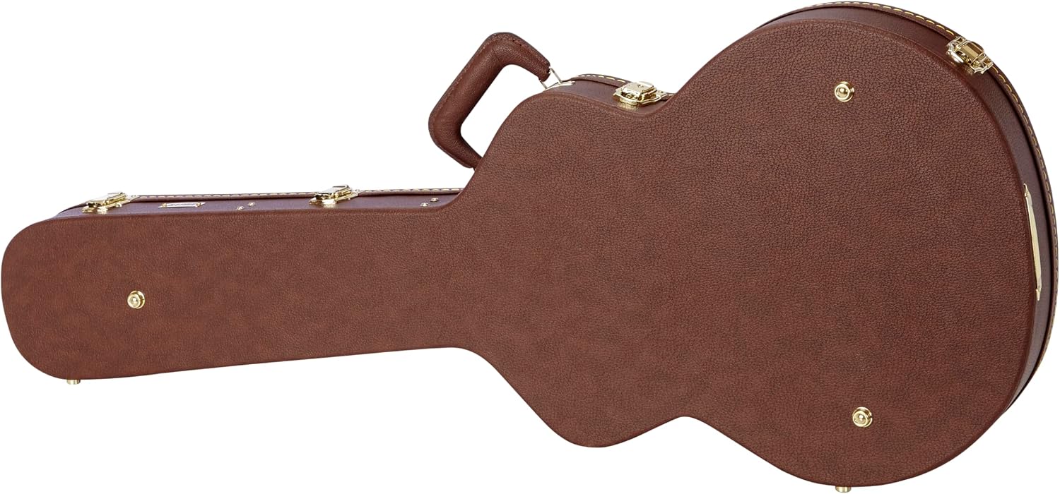 Gator Cases Deluxe Wood Case for SG Electric Guitars; Brown Exterior (GW-SG-BROWN)
