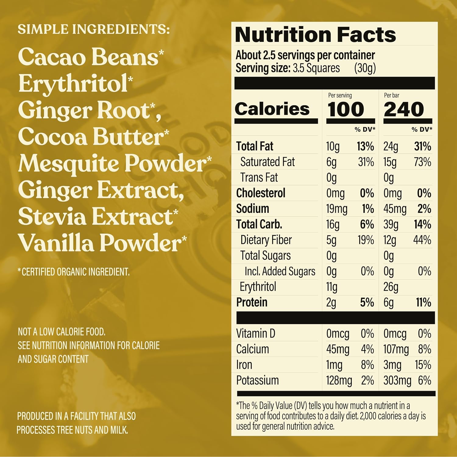 THE GOOD CHOCOLATE – Dark Chocolate Bars with Zero Sugar & Lower Net Carbs – Keto Chocolate Bar with Lower Calories, All Natural and Non-GMO Keto Snacks, 2.5 oz (6 Bars Value Pack)