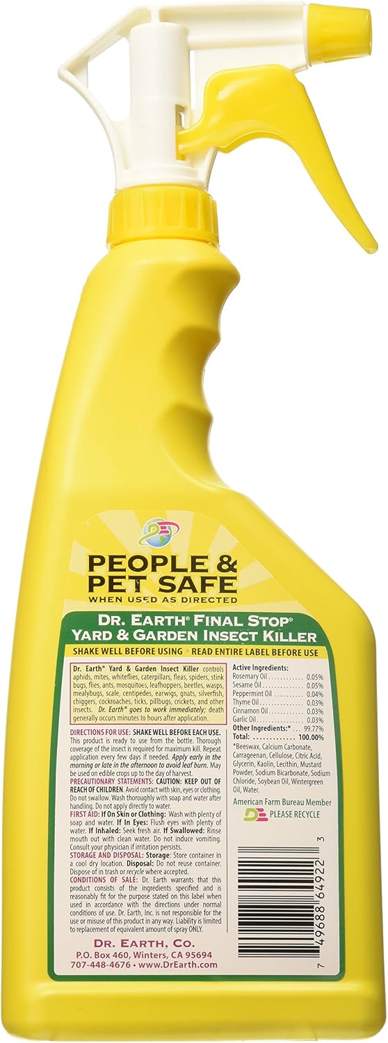Dr. Earth 8003 Ready to Use Yard and Garden Insect Killer, 24-Ounce