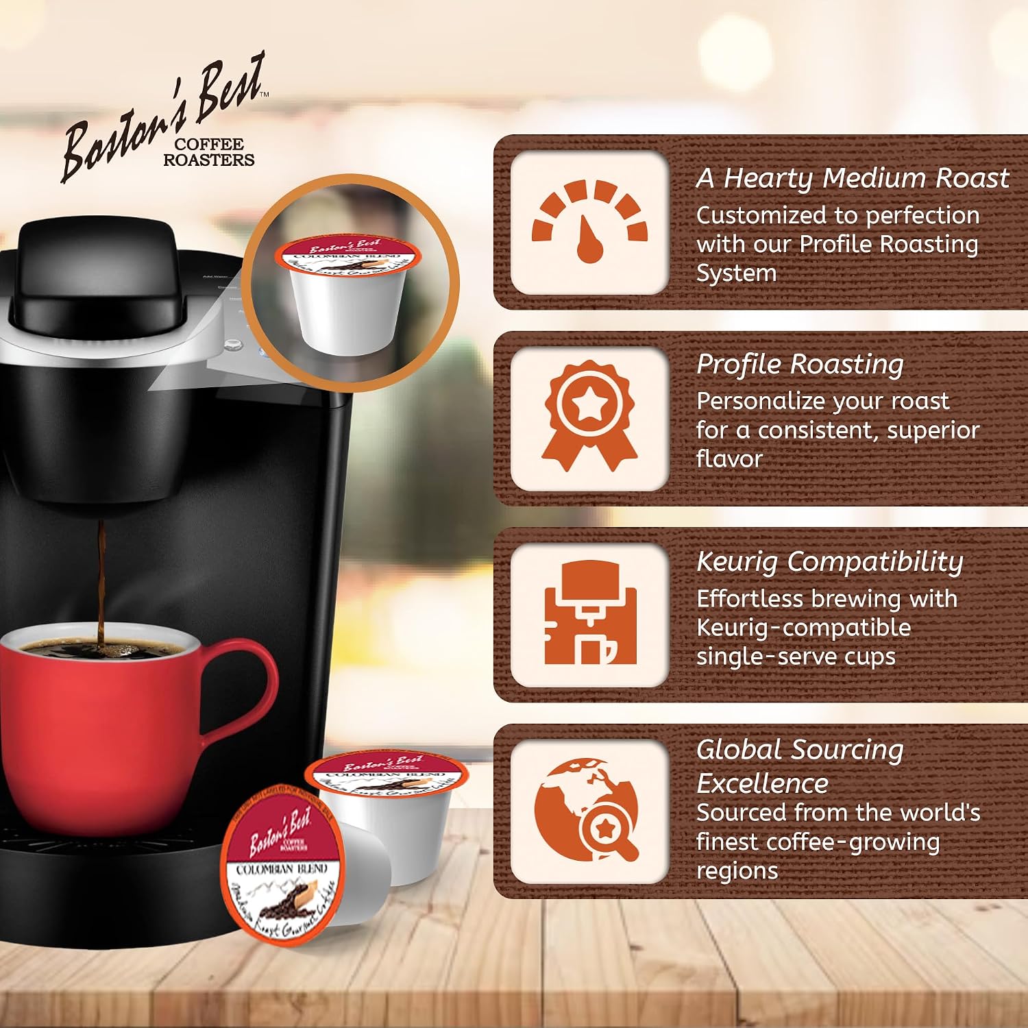 Boston’s Best - Aloha Coconut Flavored Delicious Gourmet Coffee Compatible with Keurig Coffee Maker, 1 Count (42 Single Serve Cups)
