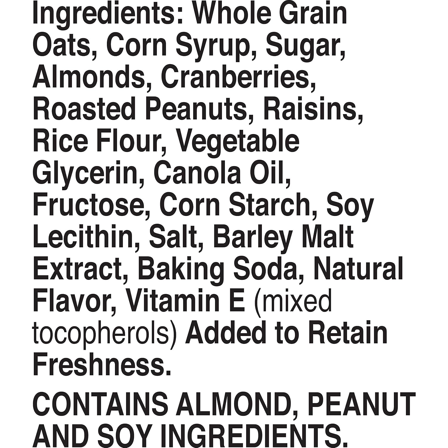 Nature Valley Almond Raisin & Cranberry Chewy Fruit & Nut Bar, 15 ct