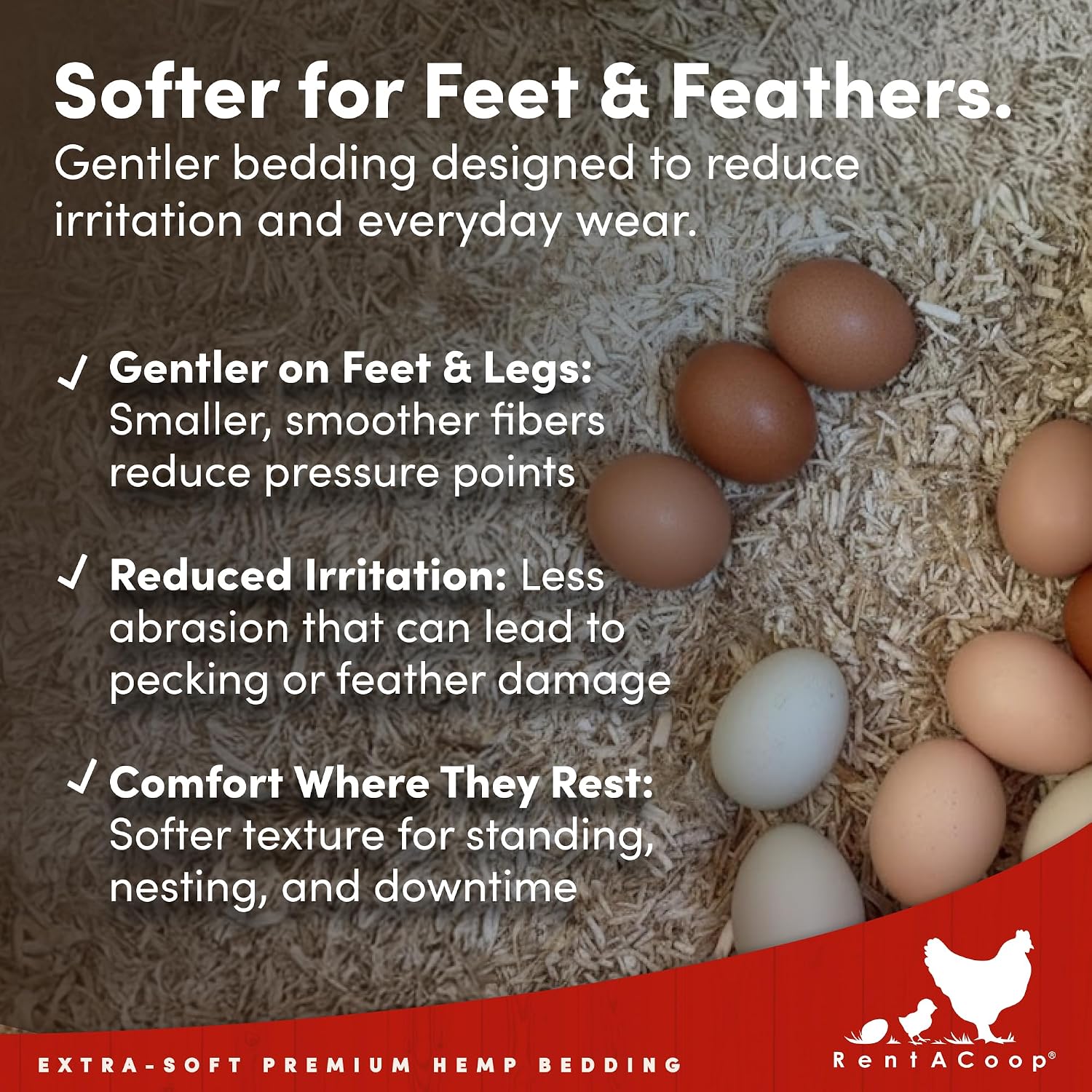 RentACoop 300L Hemp Bedding for Chickens, Rabbits, Guinea Pigs & Hamsters | Super Absorbent, Low Dust, Natural Odor Control for Chicken Coops