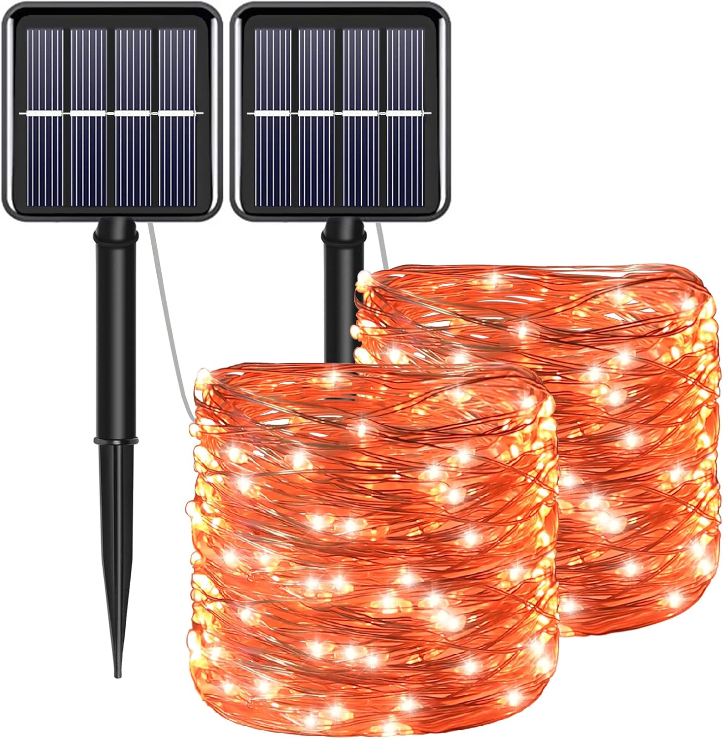 Solar Fairy String Lights, Cool White, 100Led, Outdoor Waterproof