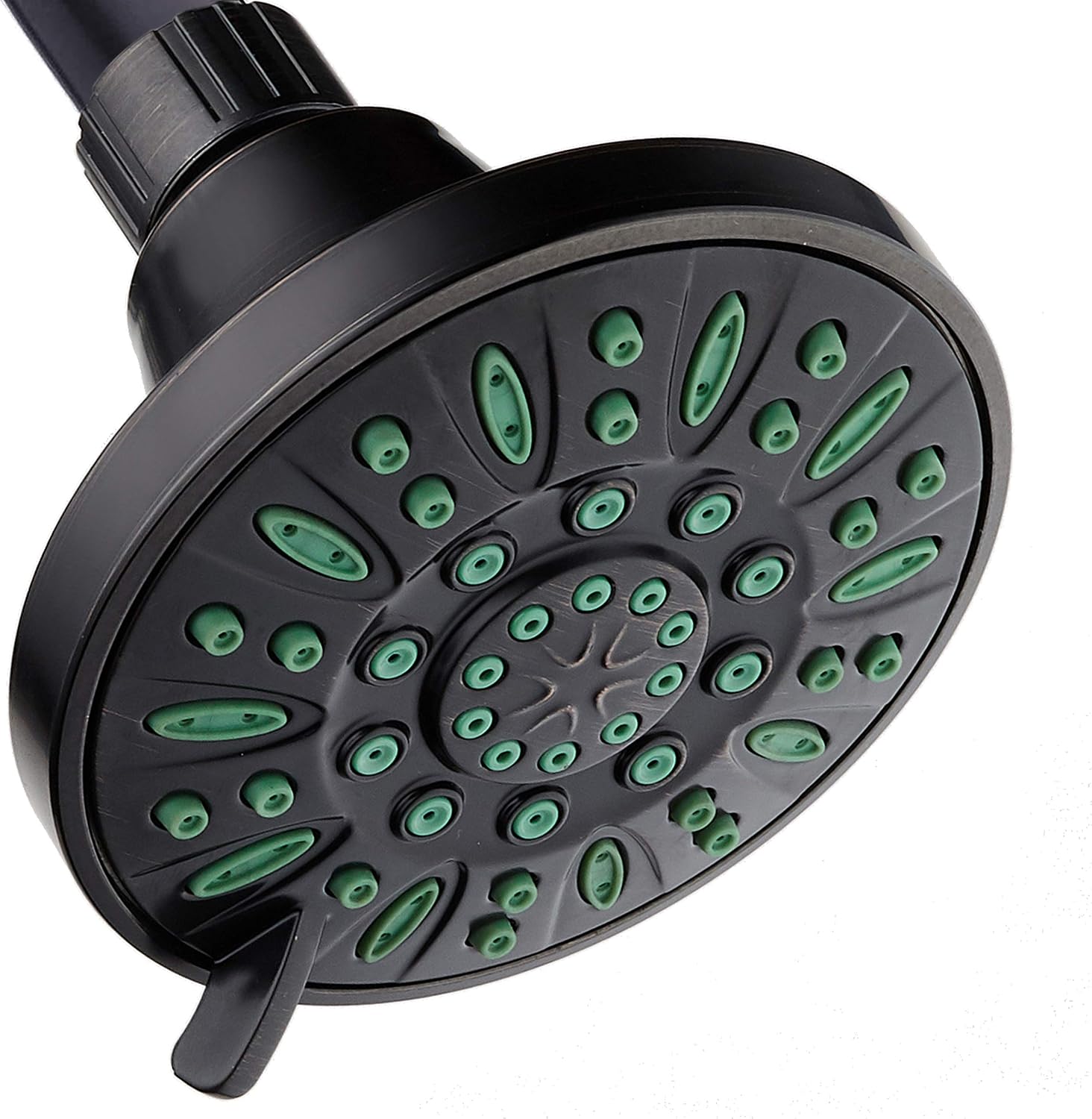 AquaDance Antimicrobial/Anti-Clog High-Pressure 6-setting Shower Head, Microban Nozzle Protection from Growth of Mold