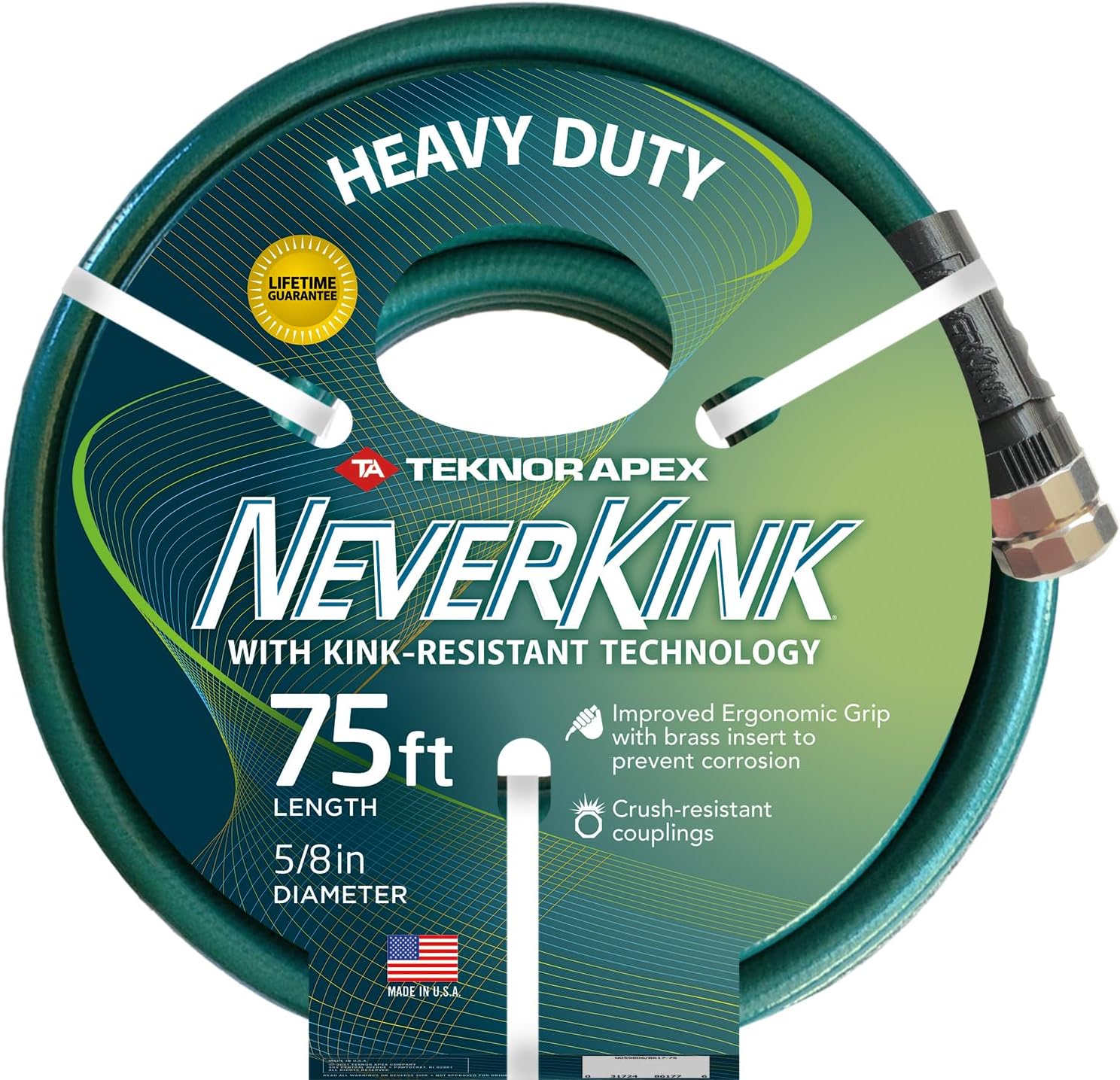 zero-G 4001-100 Garden Hose, 5/8" x 100', Gray